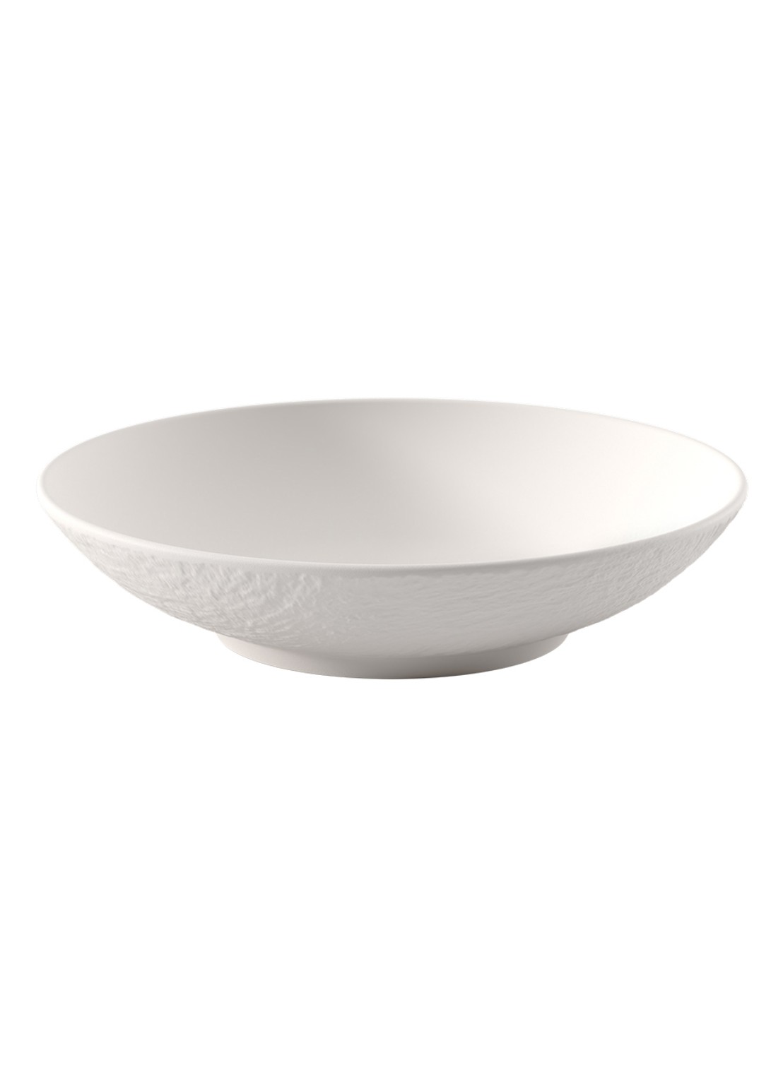 Villeroy & Boch Manufacture Rock saladeschaal 23,5 cm - voorkant 4 gebroken wit