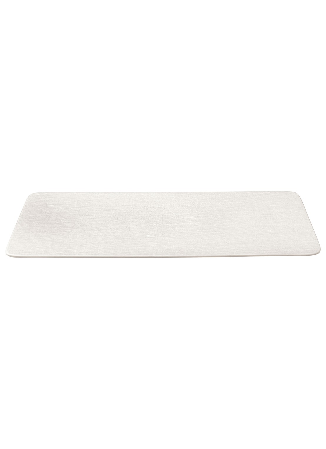 Villeroy & Boch Manufacture Rock serveerplank van porselein 35 x 18 cm - voorkant 3 gebroken wit