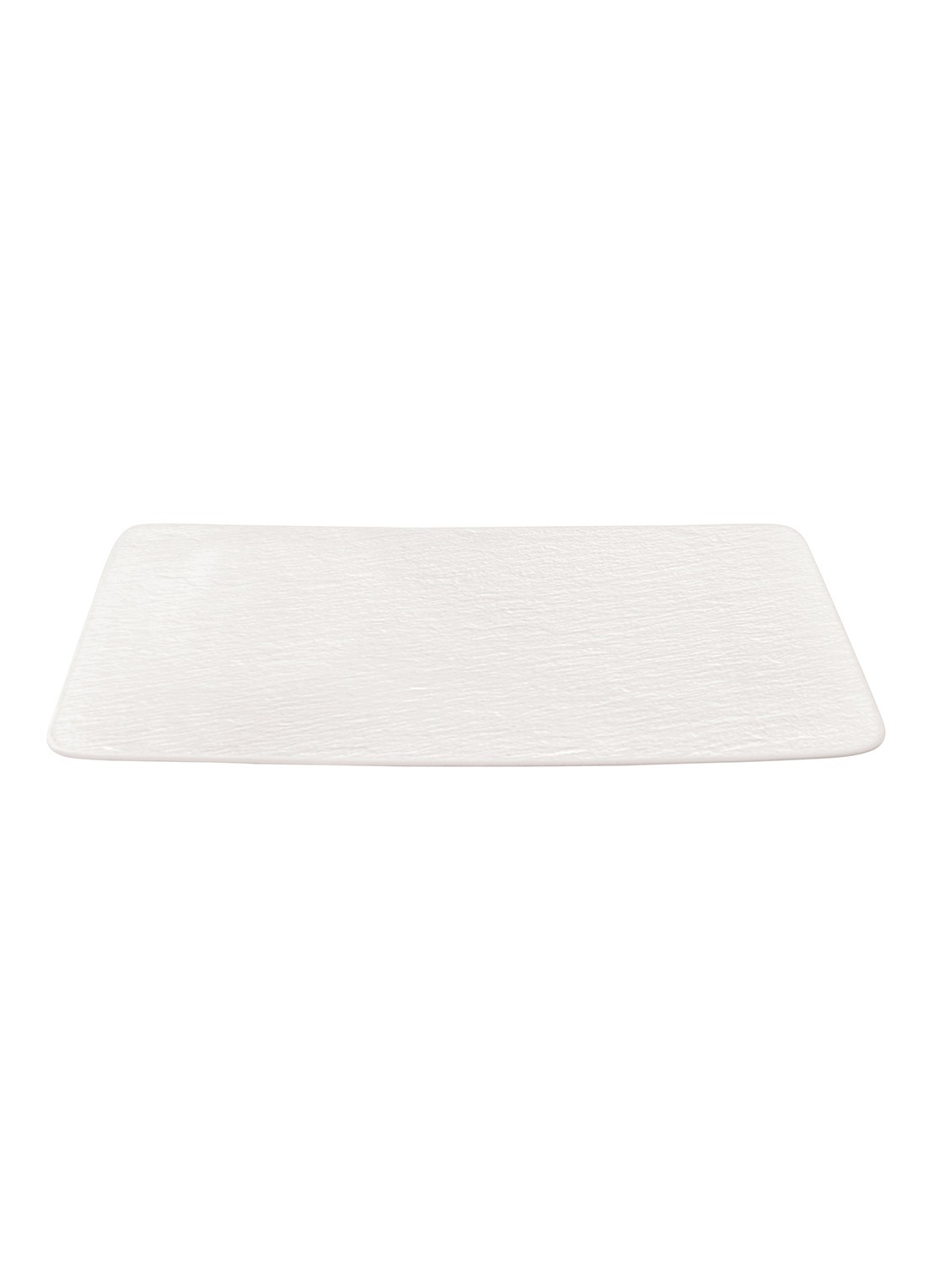 Villeroy & Boch Manufacture Rock serveerschaal 27,5 x 16,5 cm  - voorkant 4 gebroken wit