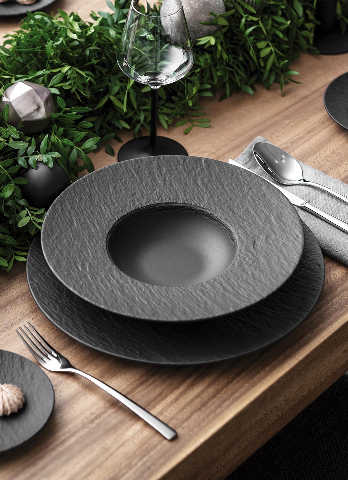 Villeroy & Boch Manufacture Rock side plate bordje 16 cm - detail 4 antraciet