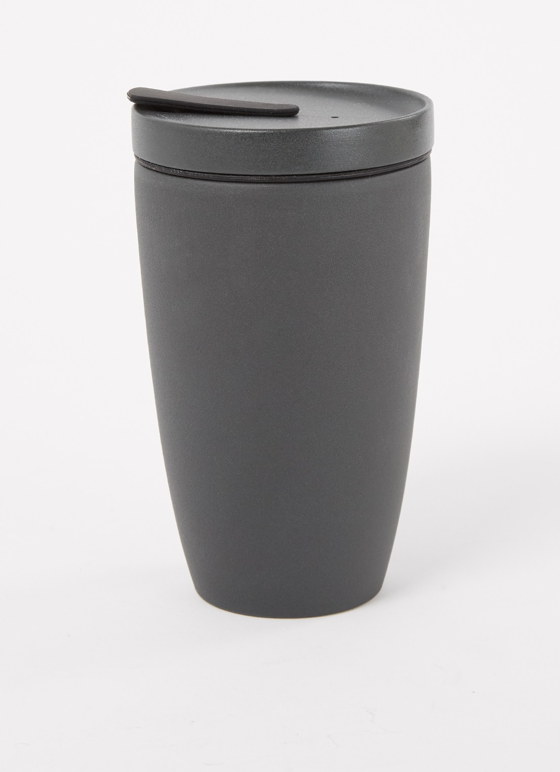 Villeroy & Boch Manufacture Rock To Go koffiebeker 35 cl - voorkant 2 donkergrijs