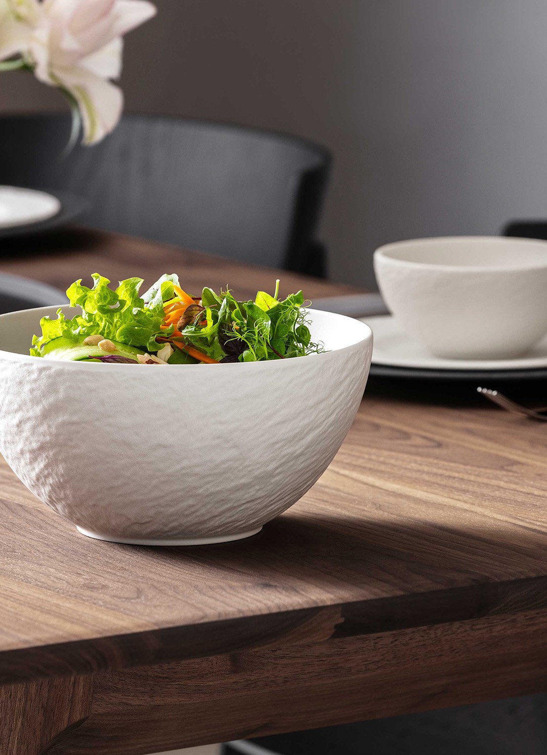 Villeroy & Boch Manufacture saladeschaal  - voorkant 3 gebroken wit