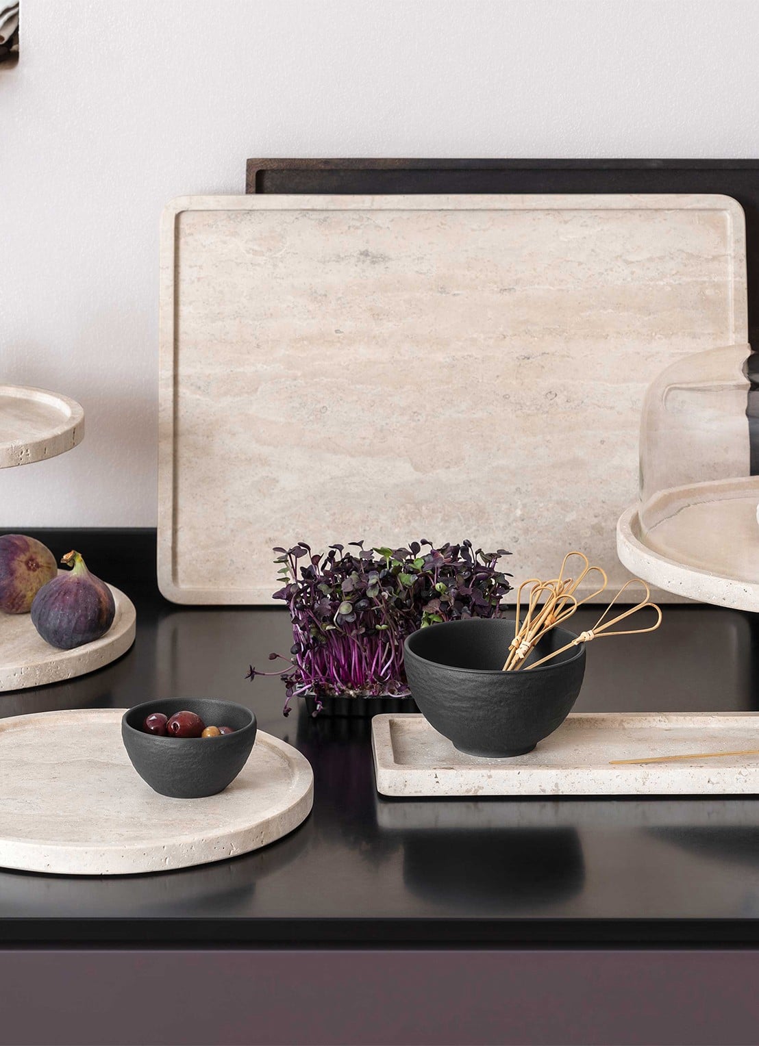 Villeroy & Boch Manufacture serveerplank 45 x 28 cm - voorkant 2 beige
