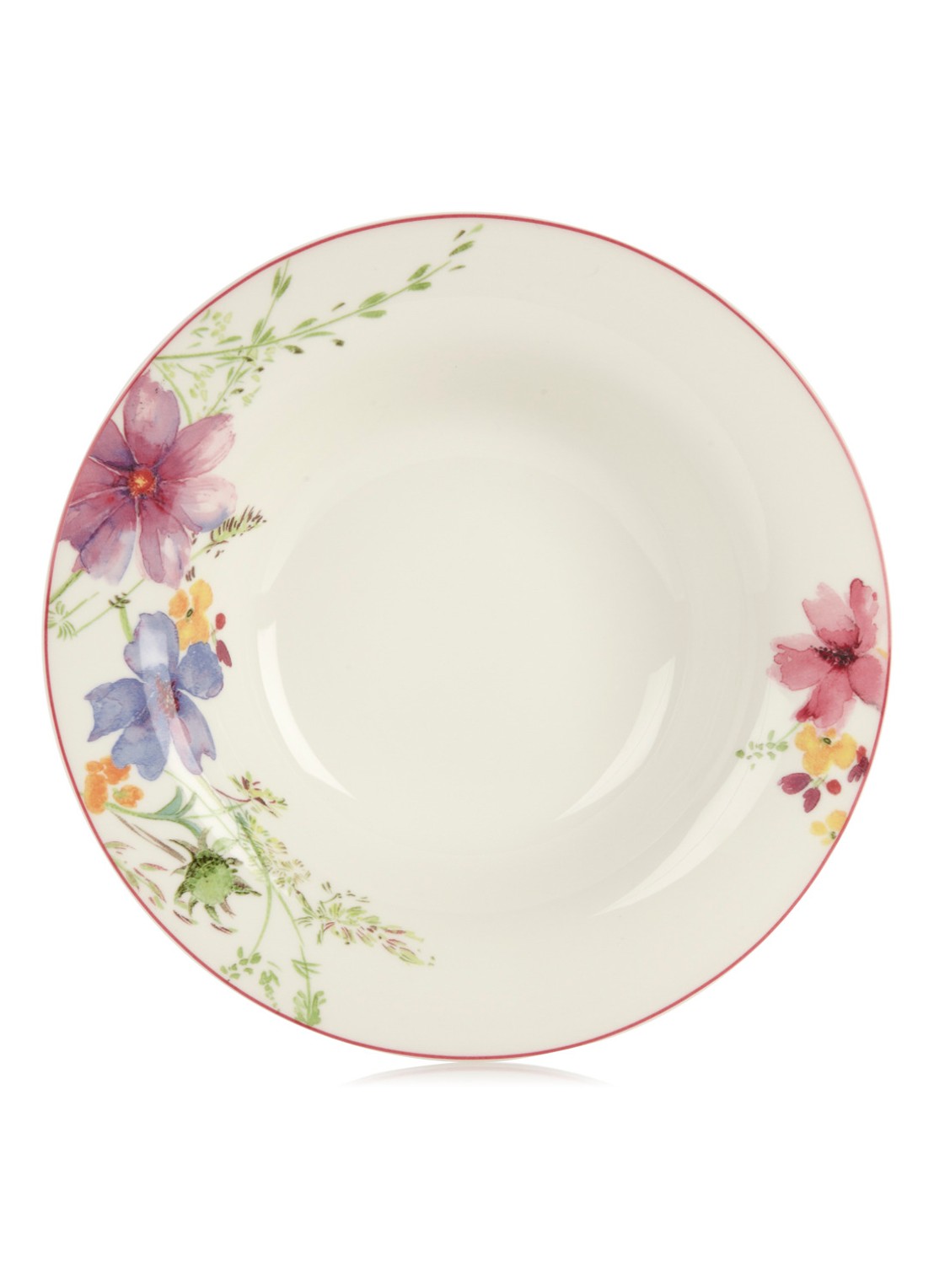 Villeroy & Boch Mariefleur diep bord 23 cm - voorkant 6 gebroken wit