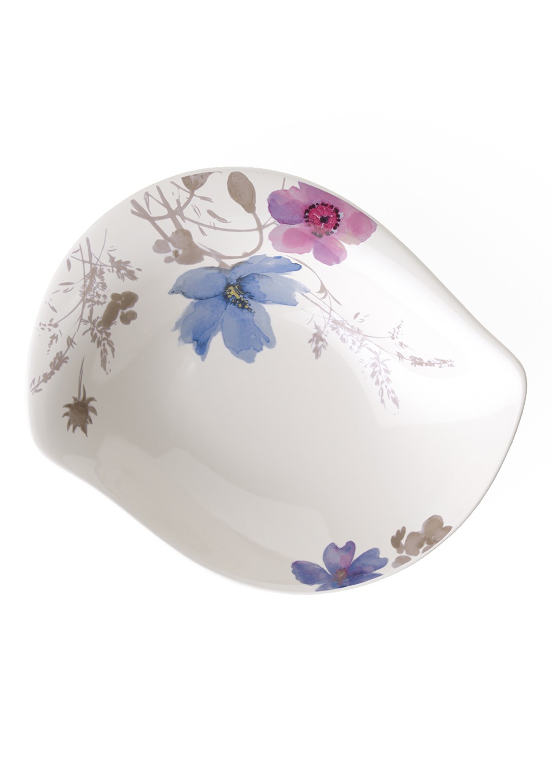 Villeroy & Boch Mariefleur Gris Basic saladeschaal 21 cm - voorkant 2 grijs