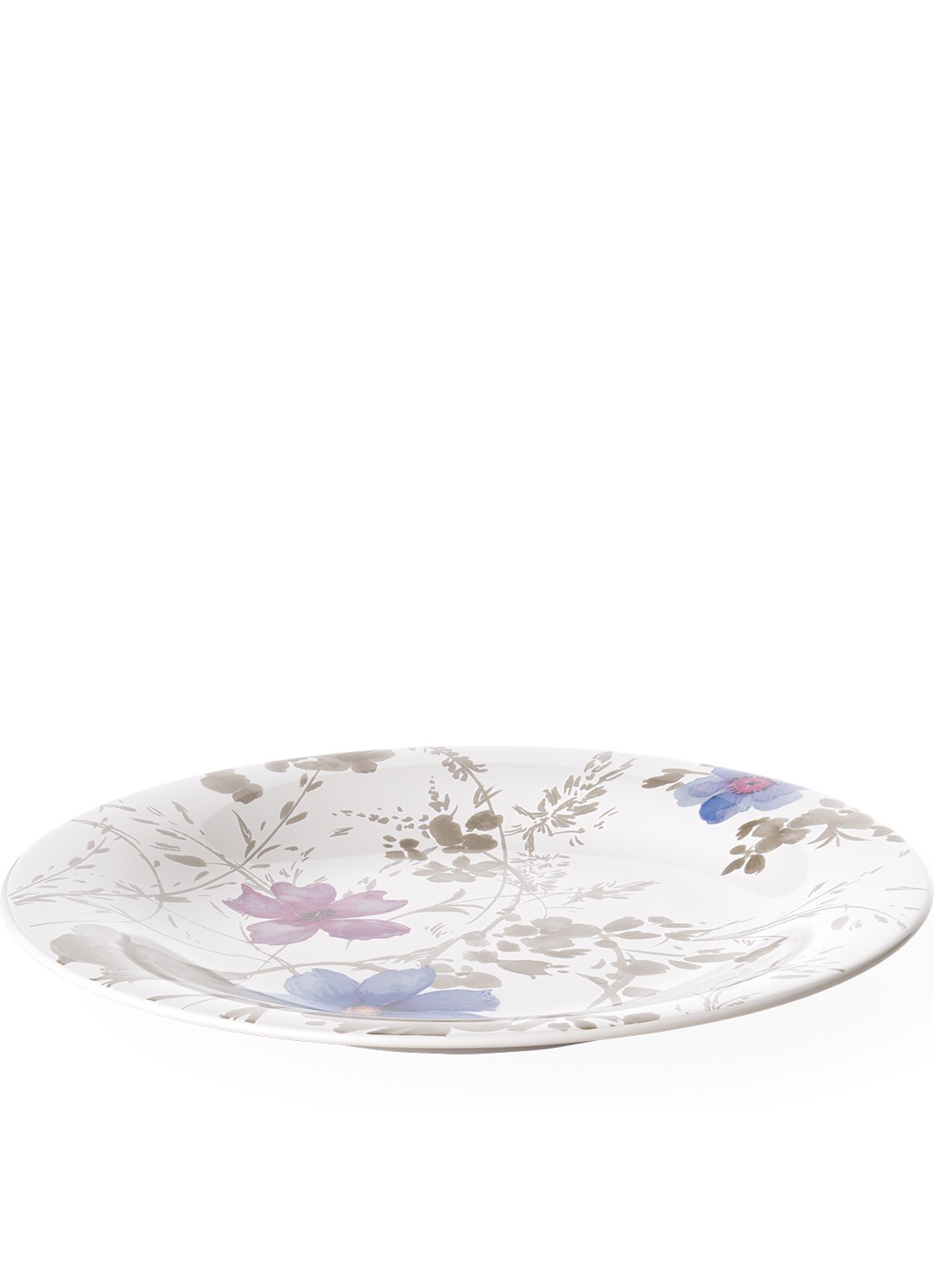 Villeroy & Boch Mariefleur Gris ontbijtbord 21 cm - voorkant 3 lichtgrijs