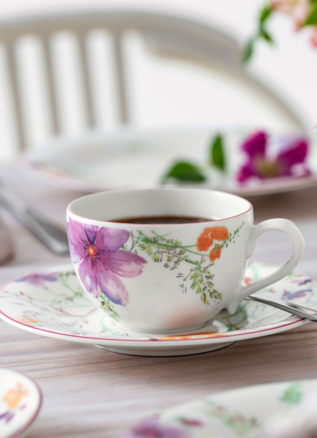 Villeroy & Boch Mariefleur kopje 25 cl - achterkant 6 gebroken wit
