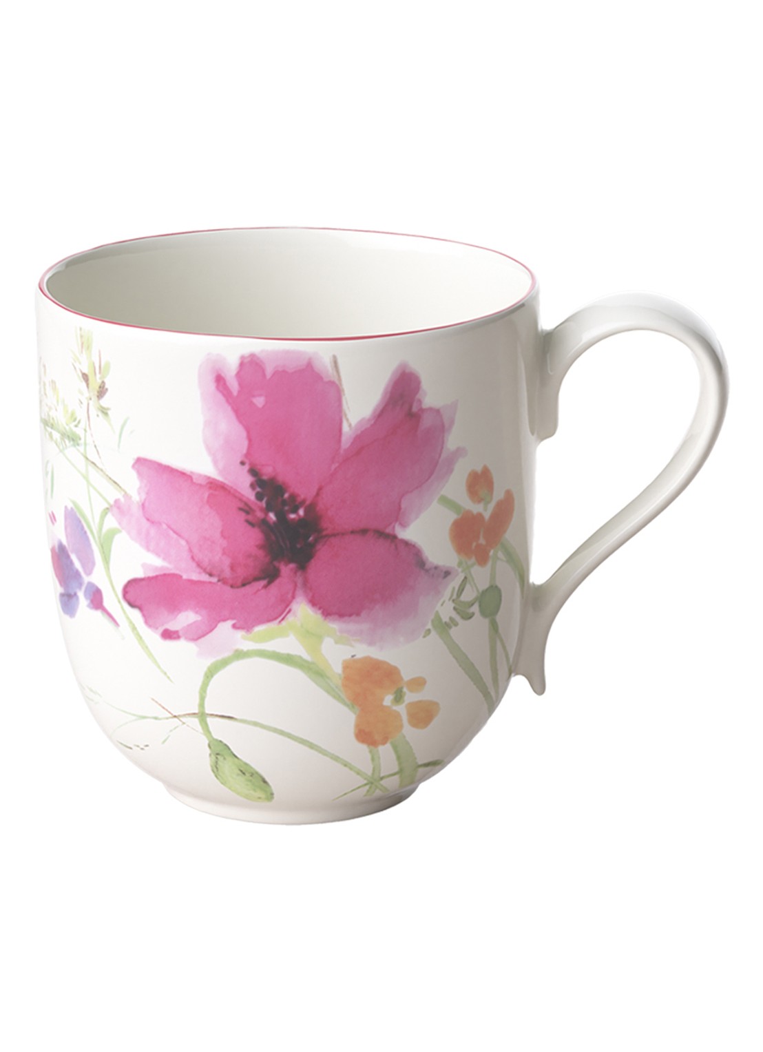 Villeroy & Boch Mariefleur mok 35 cl - voorkant 2 gebroken wit