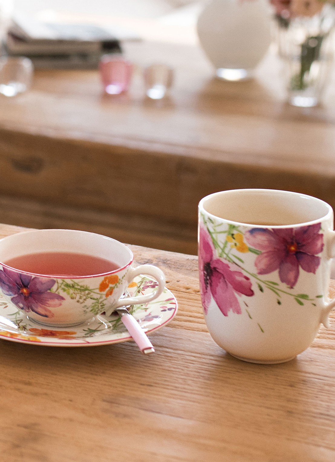 Villeroy & Boch Mariefleur mok 43 cl - voorkant 2 gebroken wit
