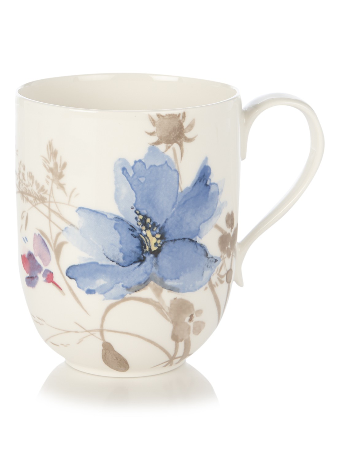 Villeroy & Boch Mariefleur mok 48 cl - voorkant gebroken wit