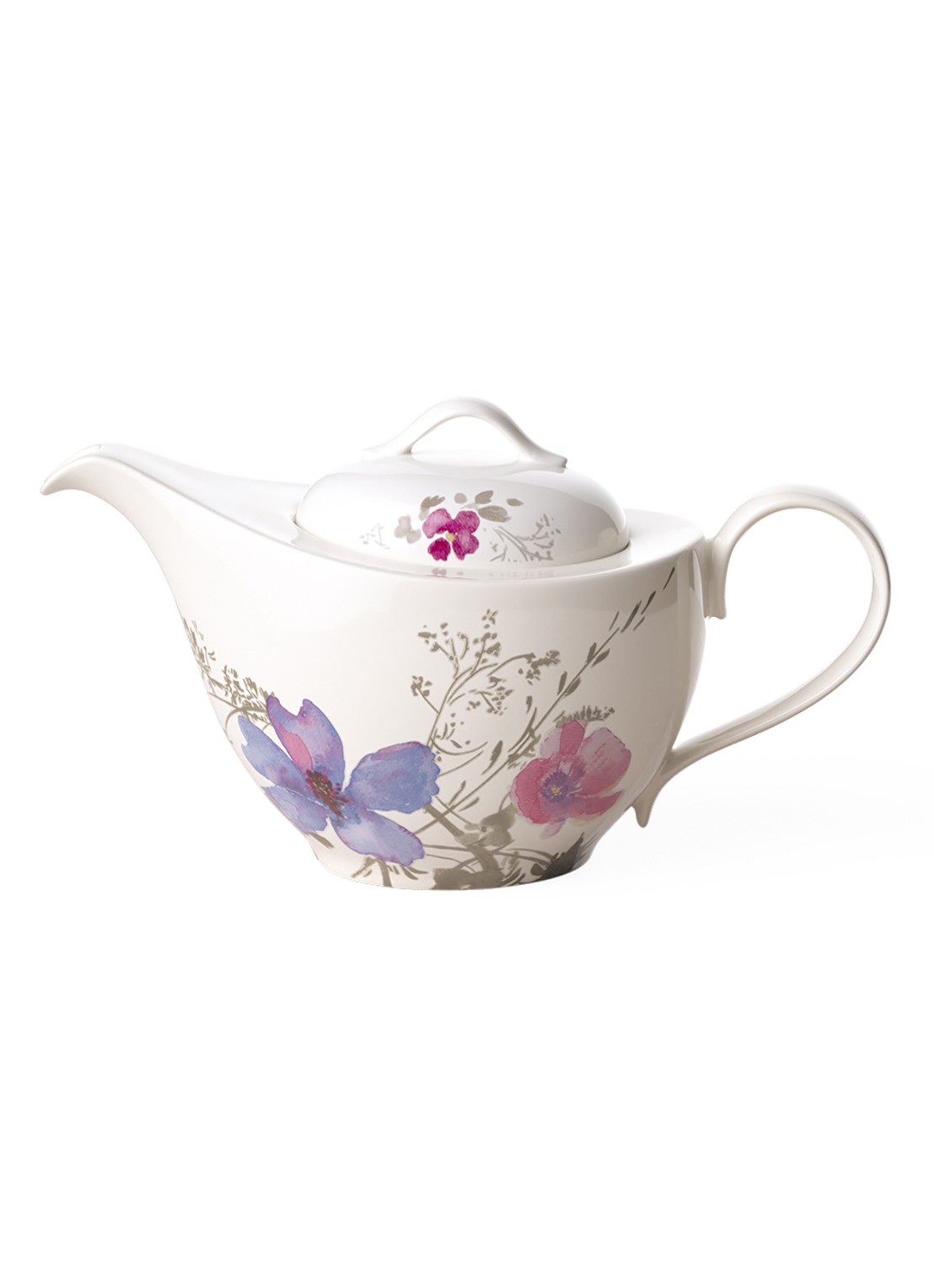 Villeroy & Boch Mariefleur theepot 1,2 liter - voorkant gebroken wit
