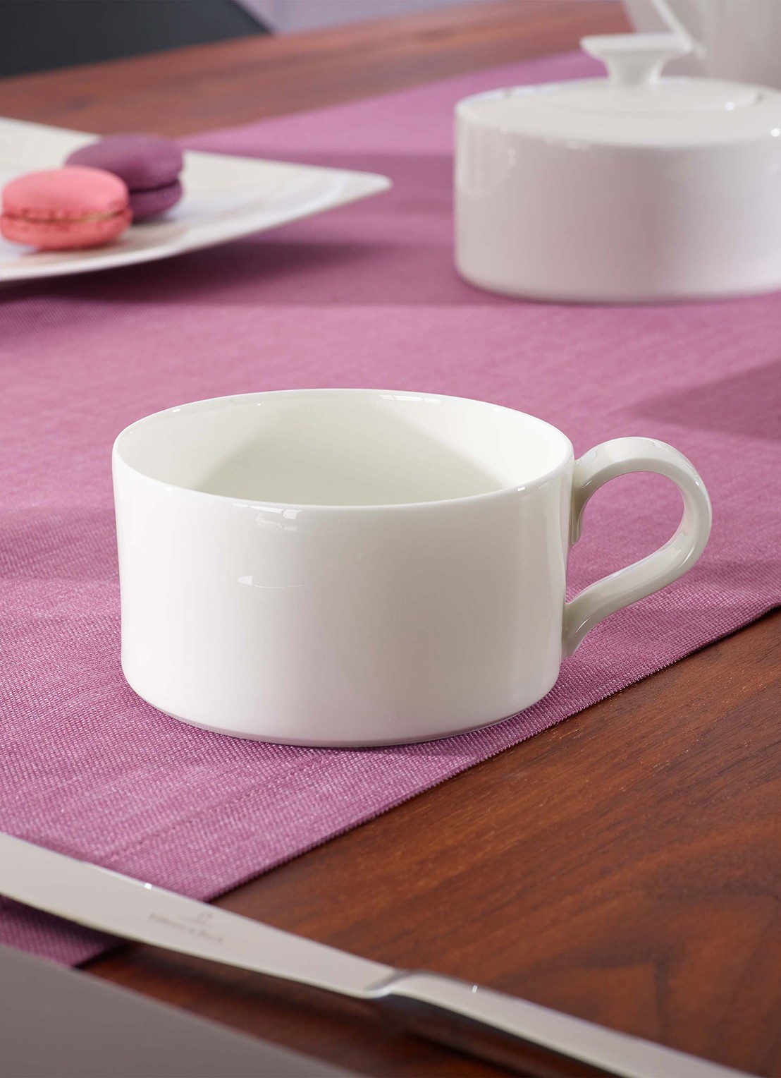 Villeroy & Boch Modern Grace koffiekopje 23 cl - achterkant gebroken wit