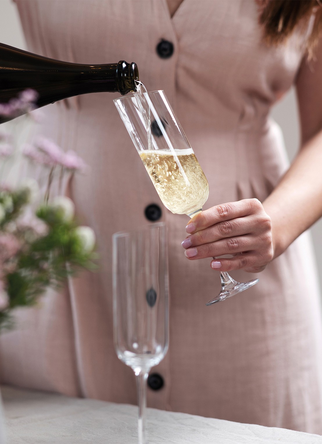 Villeroy & Boch NewMoon champagneglas 17 cl set van 4 - detail 3 transparant