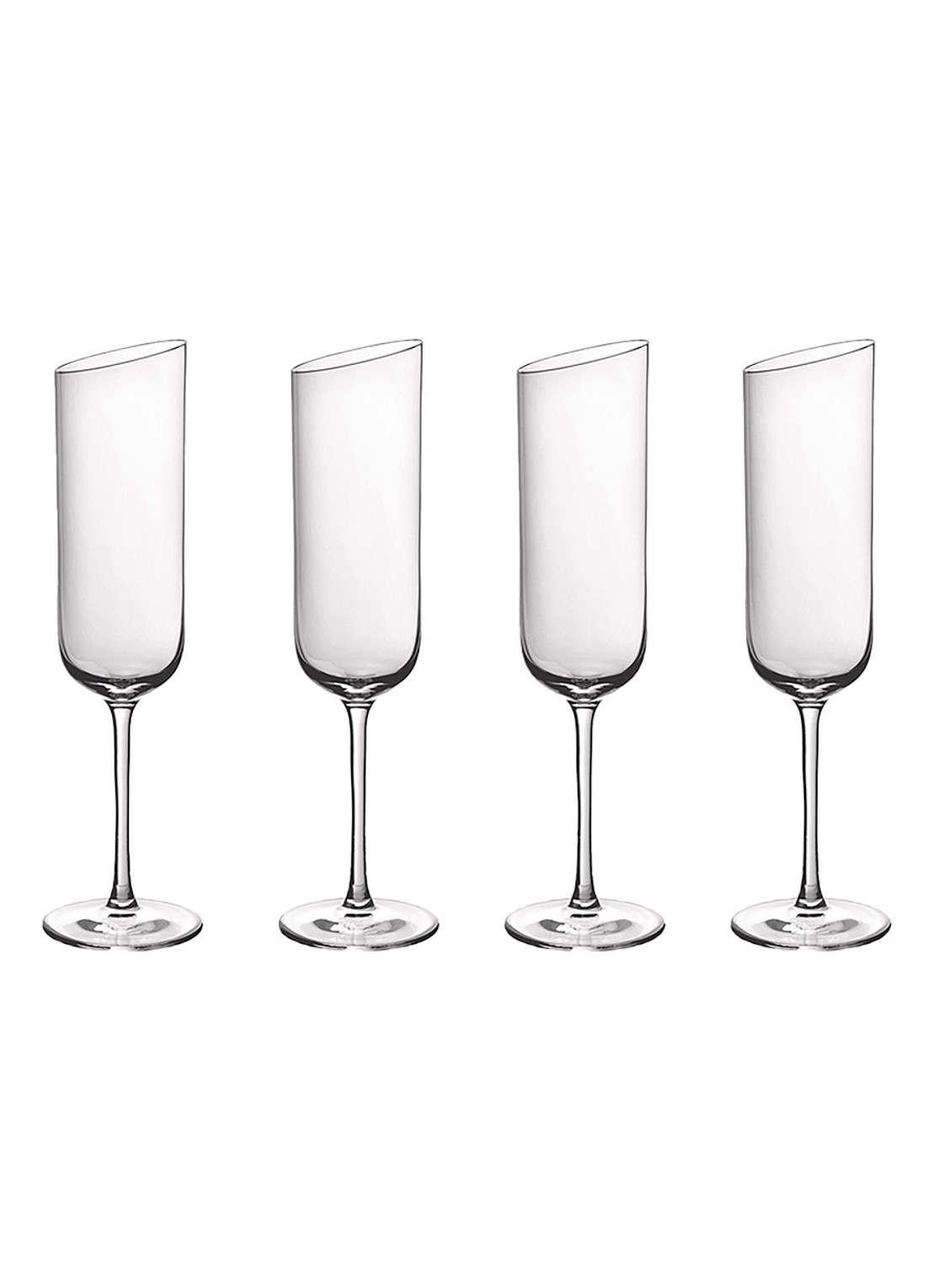 Villeroy & Boch NewMoon champagneglas 17 cl set van 4 - voorkant transparant
