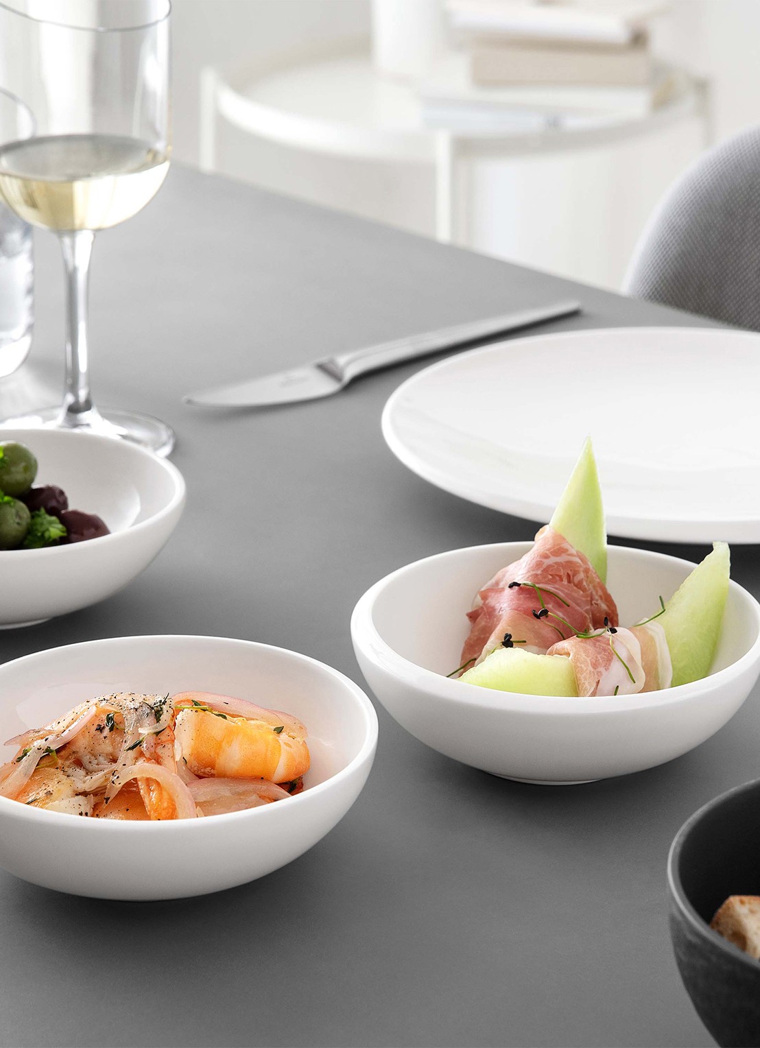 Villeroy & Boch NewMoon dipschaal 12,5 cm - achterkant 4 creme