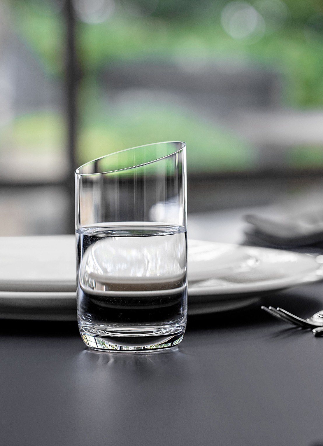 Villeroy & Boch NewMoon drinkglas 26 cl set van 4 - achterkant 4 transparant
