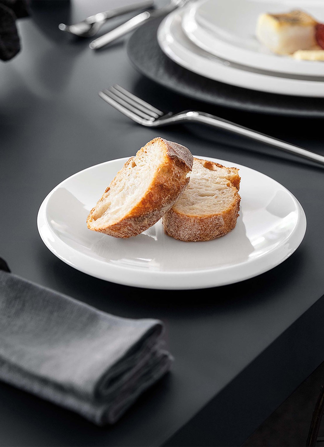 Villeroy & Boch NewMoon gebaksbordje 16 cm - detail creme