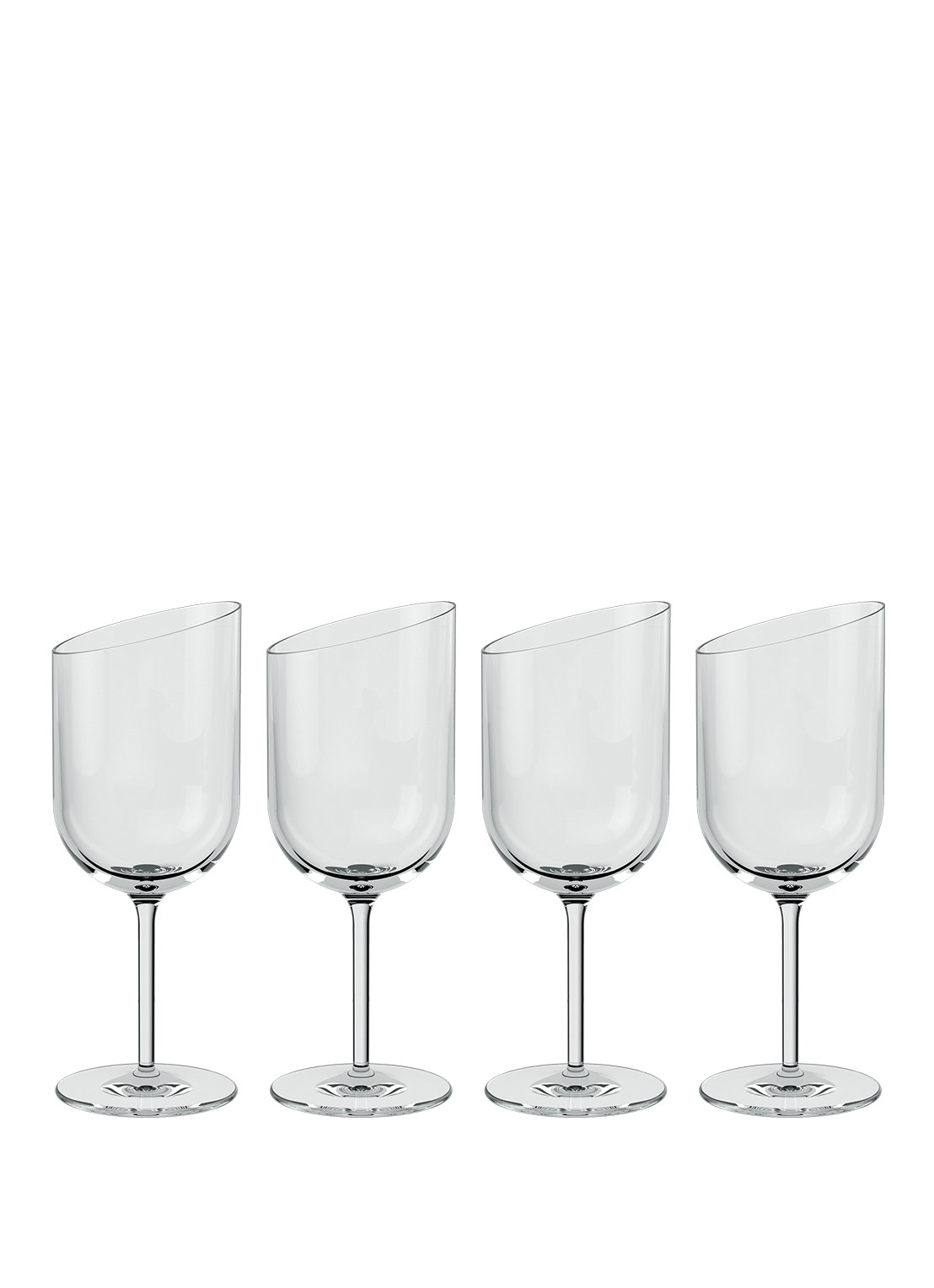 Villeroy & Boch NewMoon rode wijnglas 40,5 cl set van 4 - voorkant 2 transparant