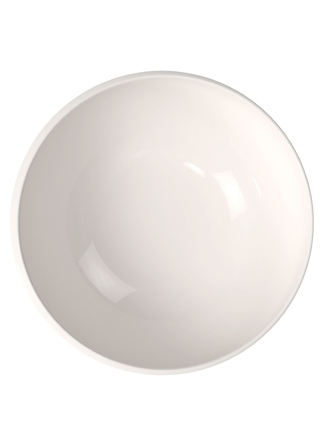 Villeroy & Boch NewMoon saladeschaal 28 cm - voorkant 2 creme