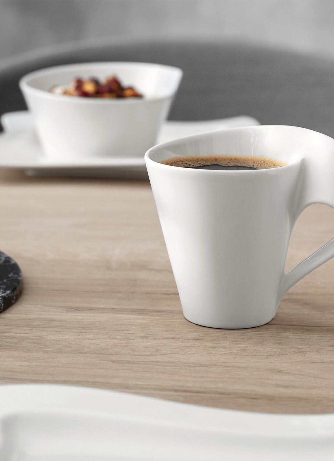 Villeroy & Boch NewWave Caffè mok 35 cl - achterkant 2 gebroken wit
