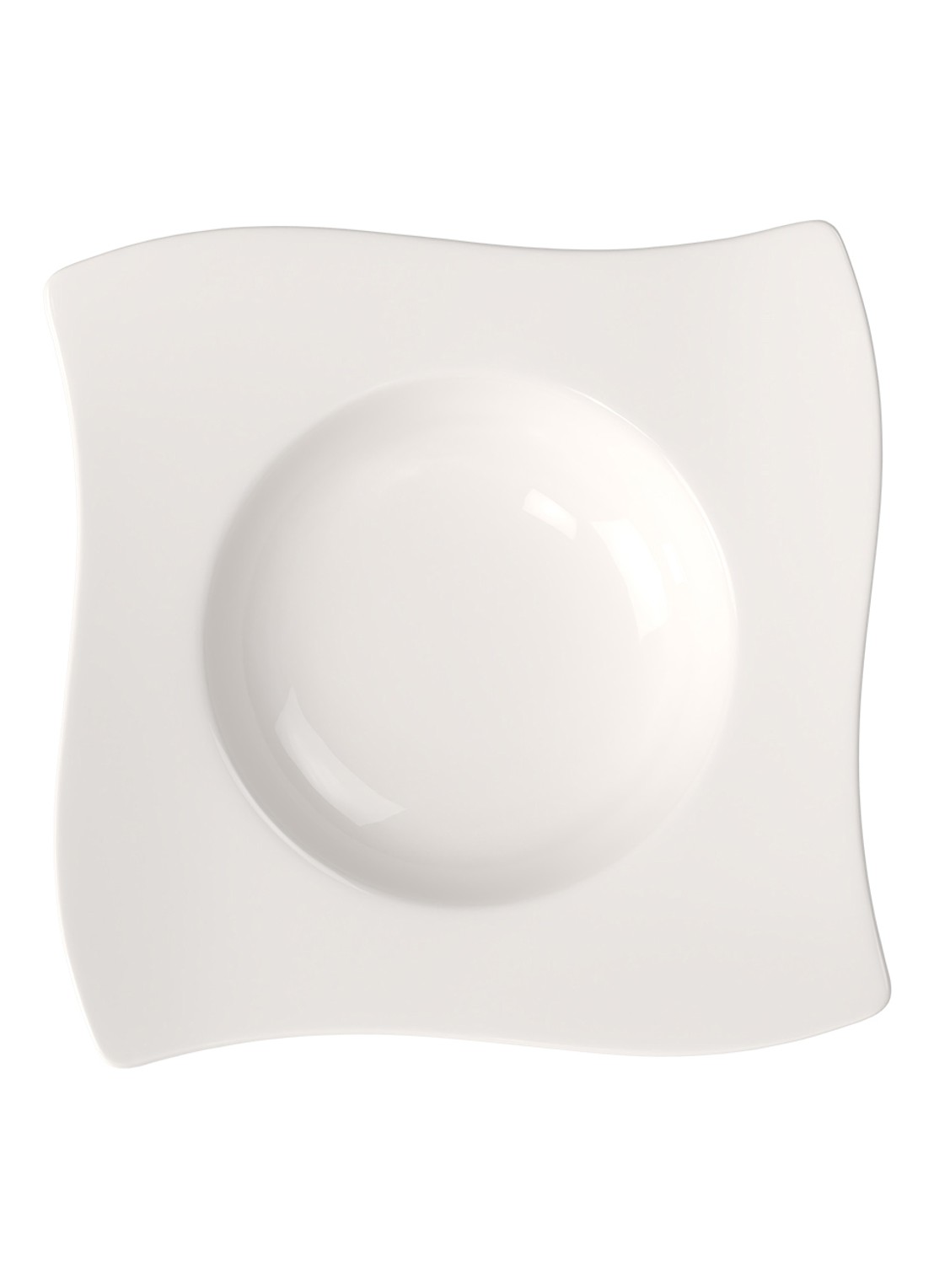 Villeroy & Boch NewWave diep bord 24 cm - voorkant 2 gebroken wit