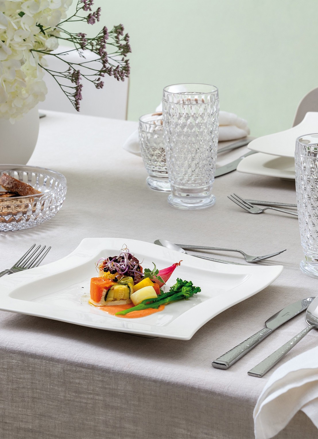 Villeroy & Boch NewWave dinerbord 27 cm - achterkant 5 gebroken wit