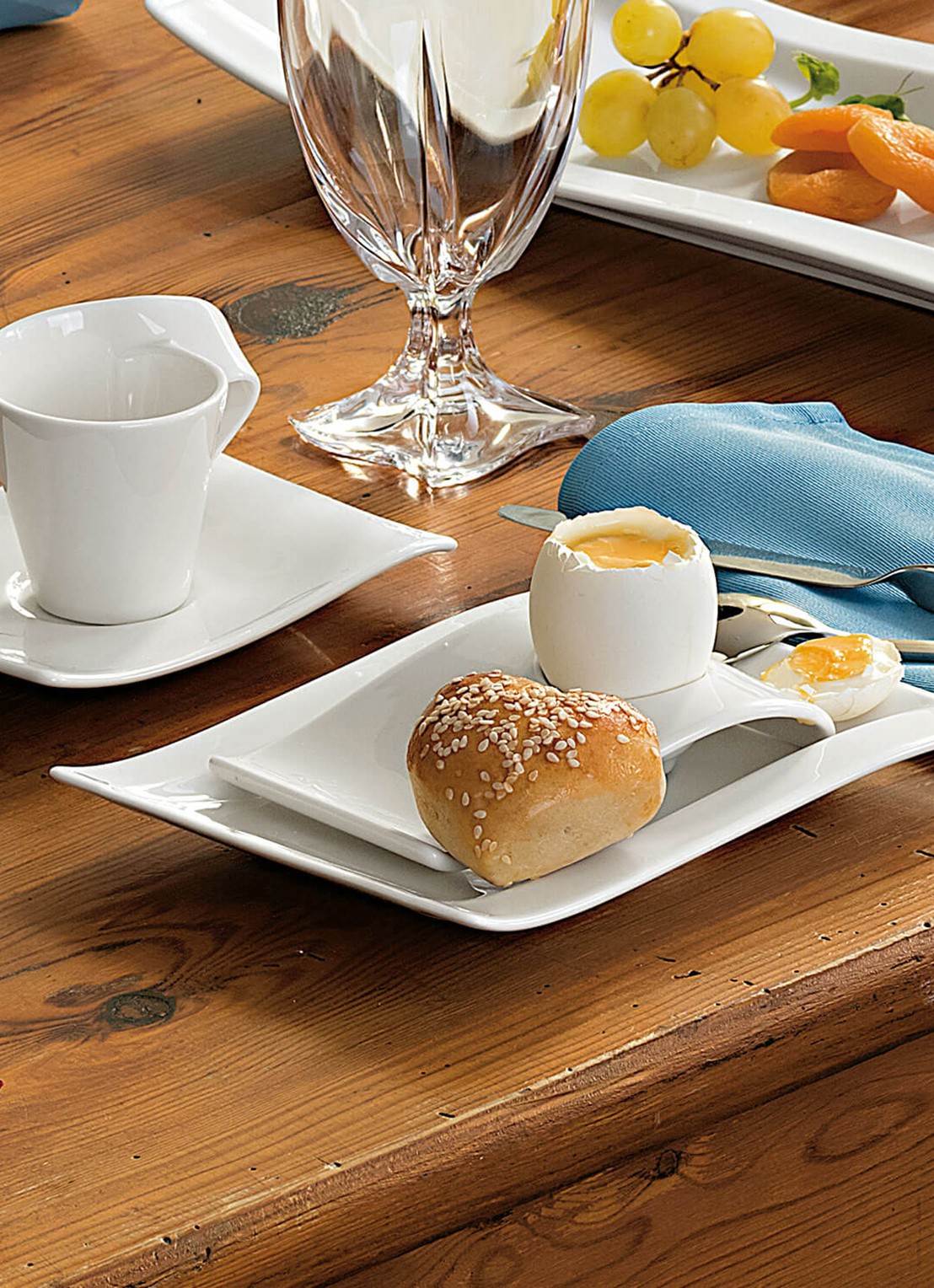 Villeroy & Boch NewWave gebaksbordje 14,5 cm - detail 4 gebroken wit