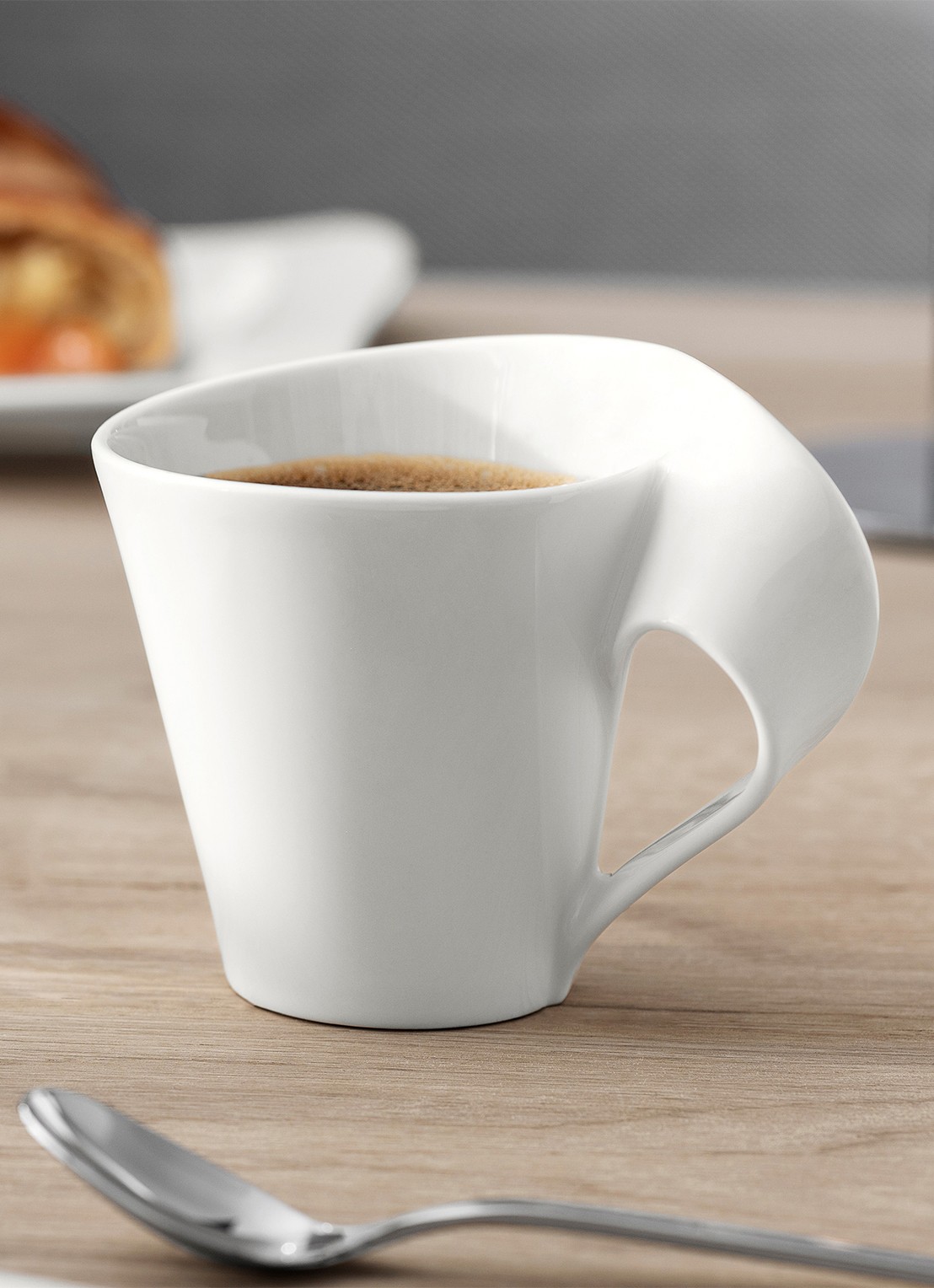 Villeroy & Boch NewWave kopje 20 cl - achterkant 6 gebroken wit