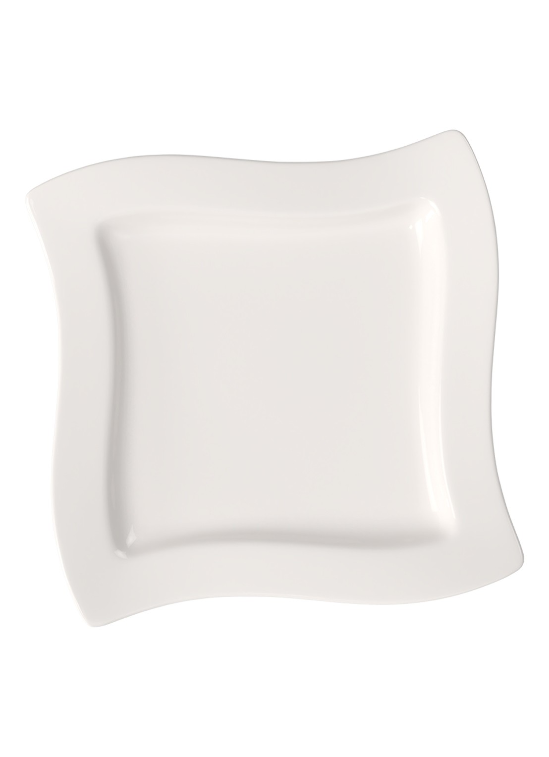 Villeroy & Boch NewWave ontbijtbord 20 cm - voorkant wit