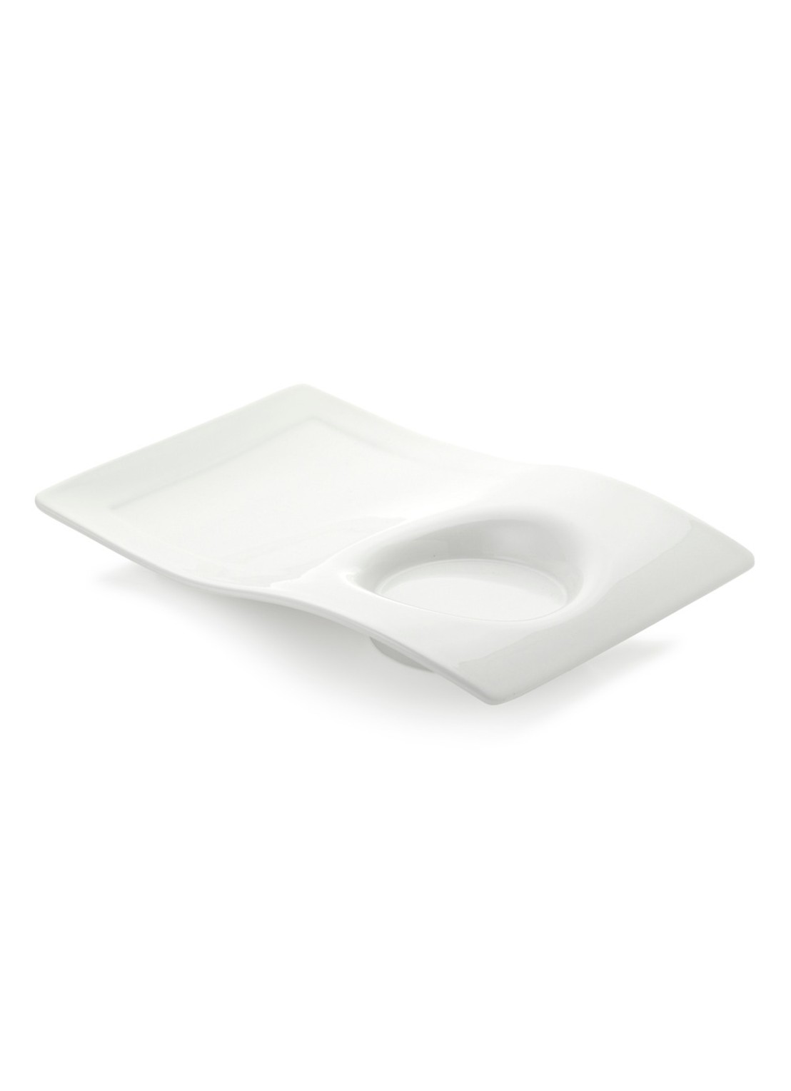 Villeroy & Boch NewWave partyschaal 20 cm - voorkant 5 gebroken wit