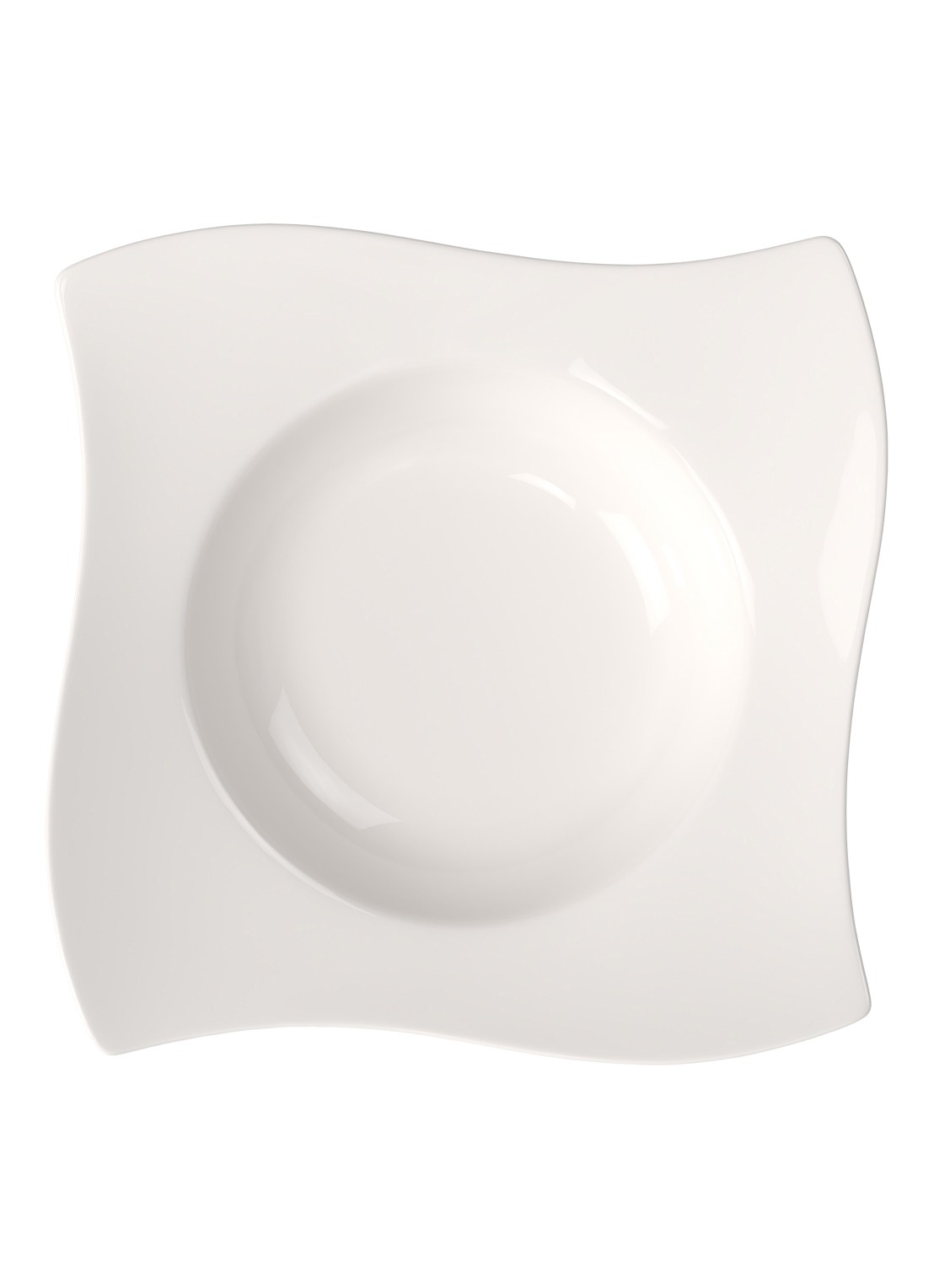 Villeroy & Boch NewWave pastabord 27 cm - voorkant 2 gebroken wit