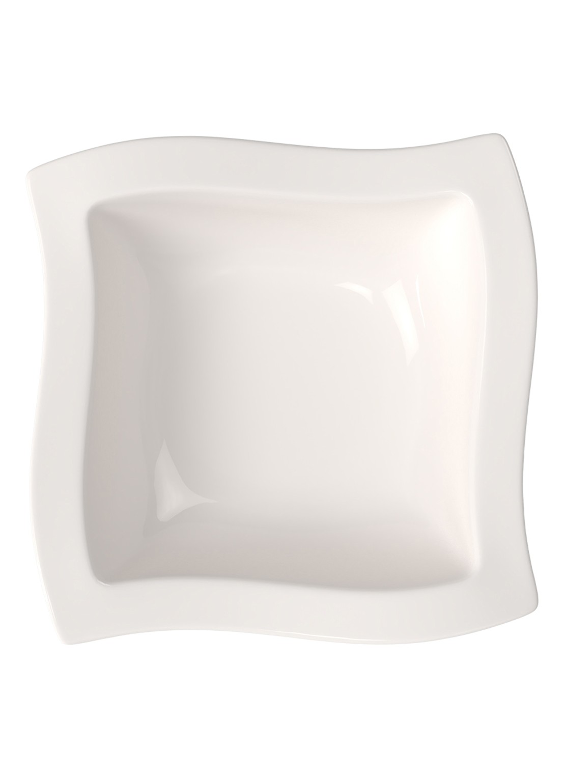 Villeroy & Boch NewWave saladeschaal 24 cm - voorkant 4 gebroken wit