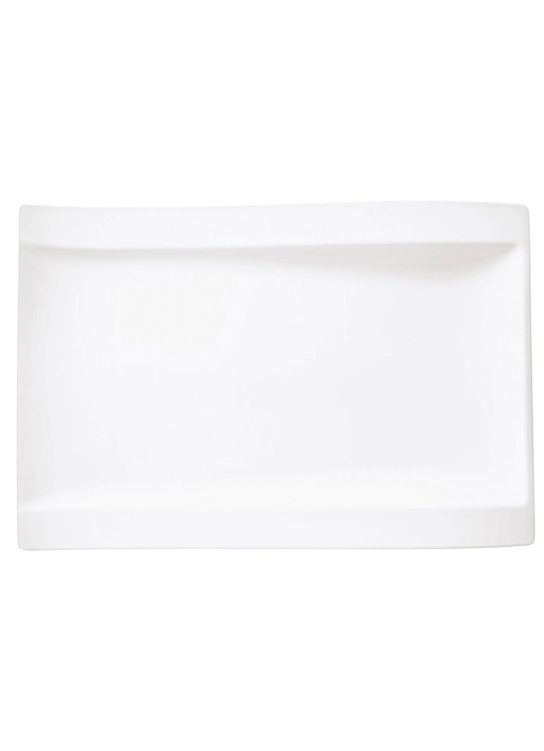 Villeroy & Boch NewWave serveerschaal 38 cm - voorkant 2 gebroken wit