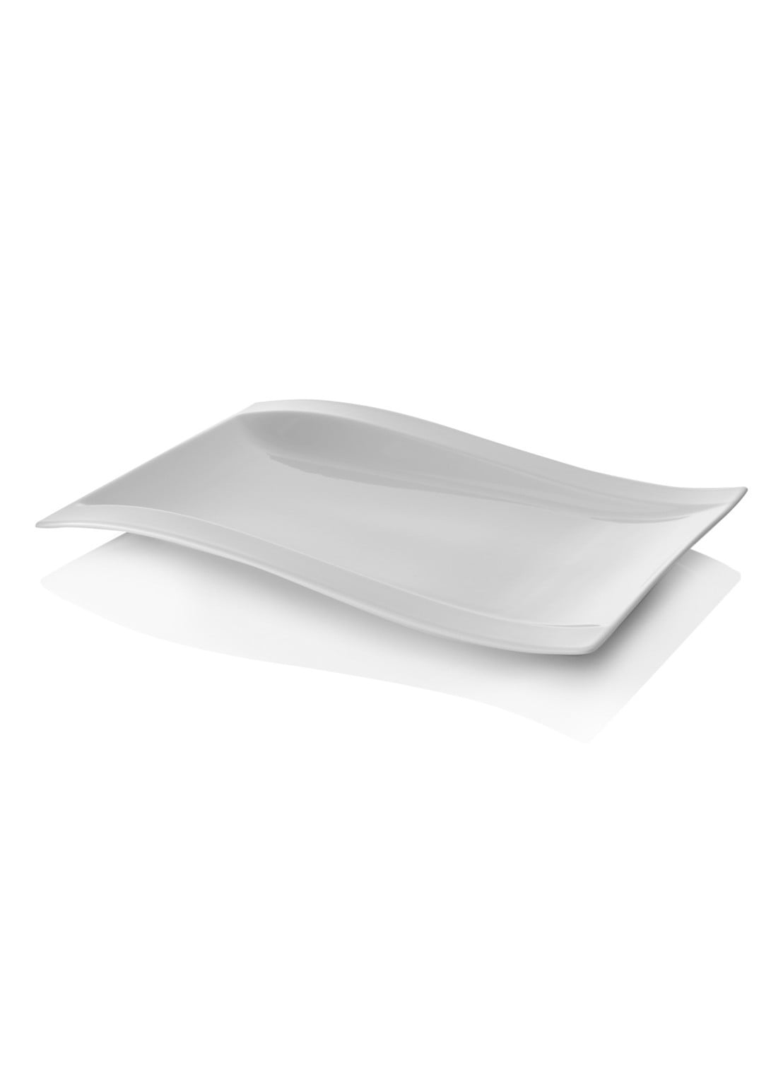Villeroy & Boch NewWave serveerschaal 38 cm - voorkant 4 gebroken wit