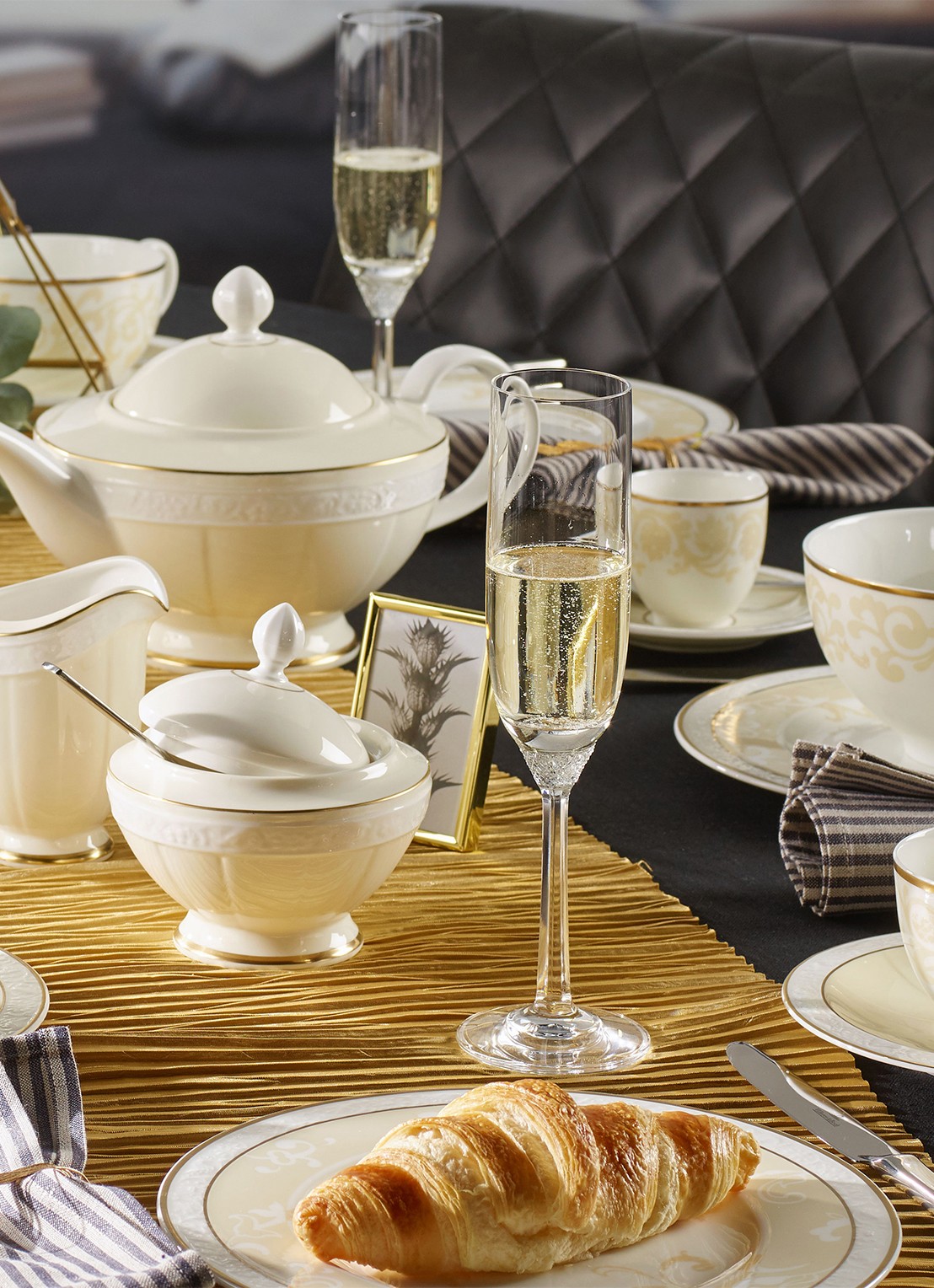 Villeroy & Boch Octavie champagneglas 16 cl - achterkant transparant