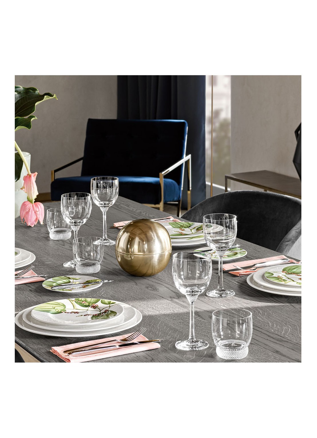 Villeroy & Boch Octavie rode wijnglas 28 cl - detail transparant