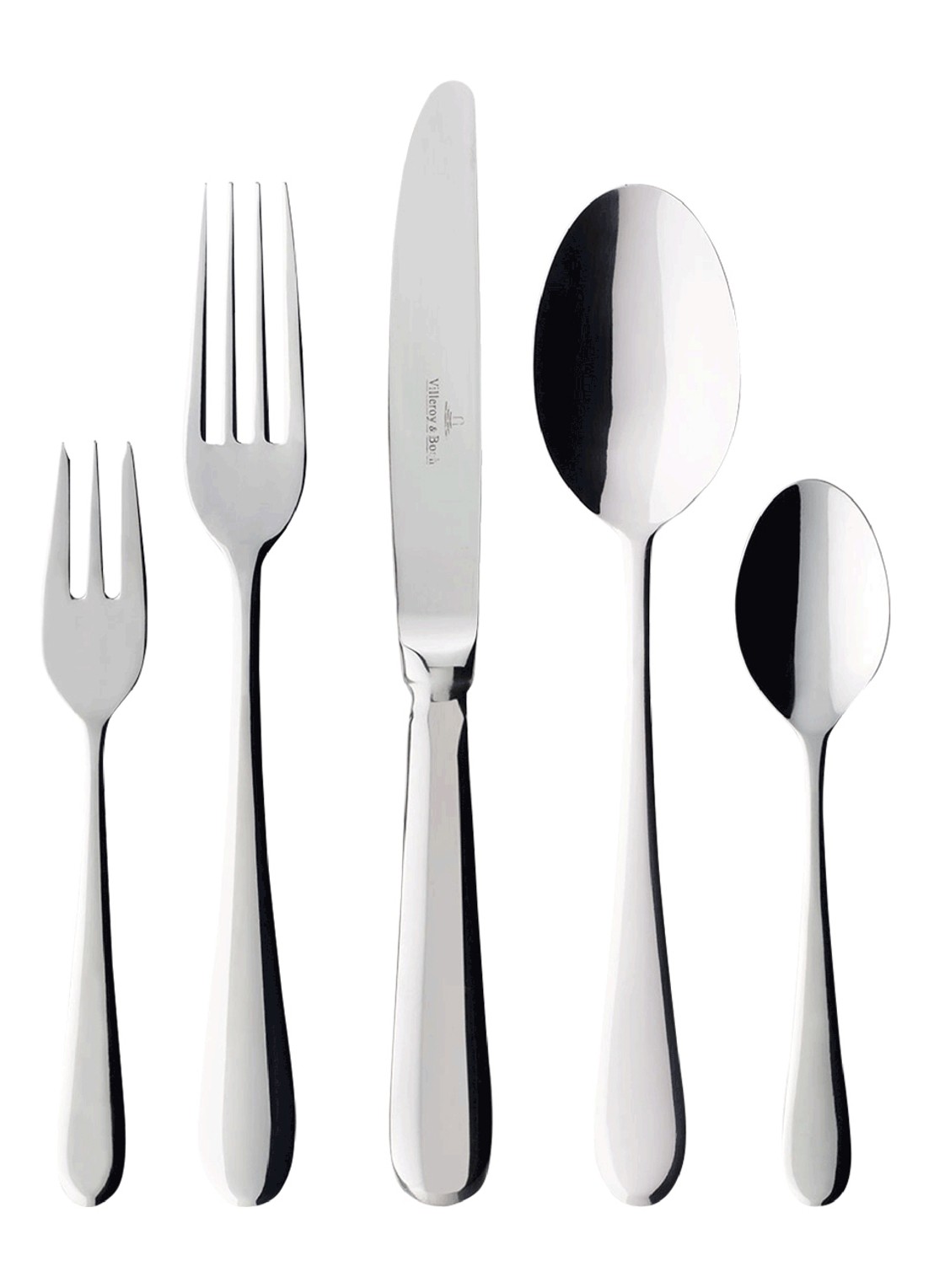 Villeroy & Boch Oscar bestekset 30-delig - voorkant zilver
