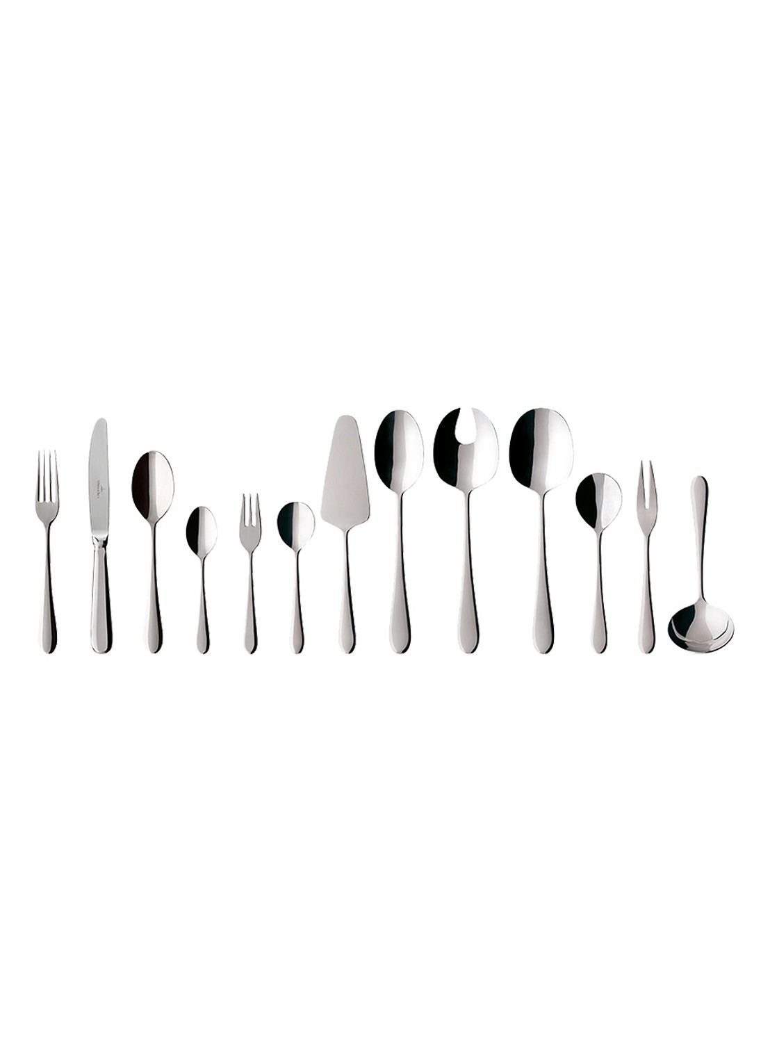 Villeroy & Boch Oscar bestekset 68-delig - voorkant 2 zilver