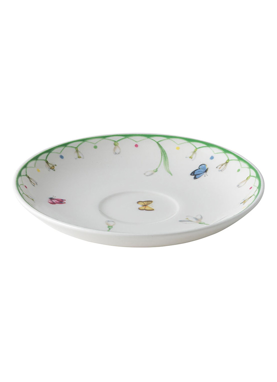 Villeroy & Boch Pasen Colourful Spring espresso-schotel - voorkant 3 lindegroen