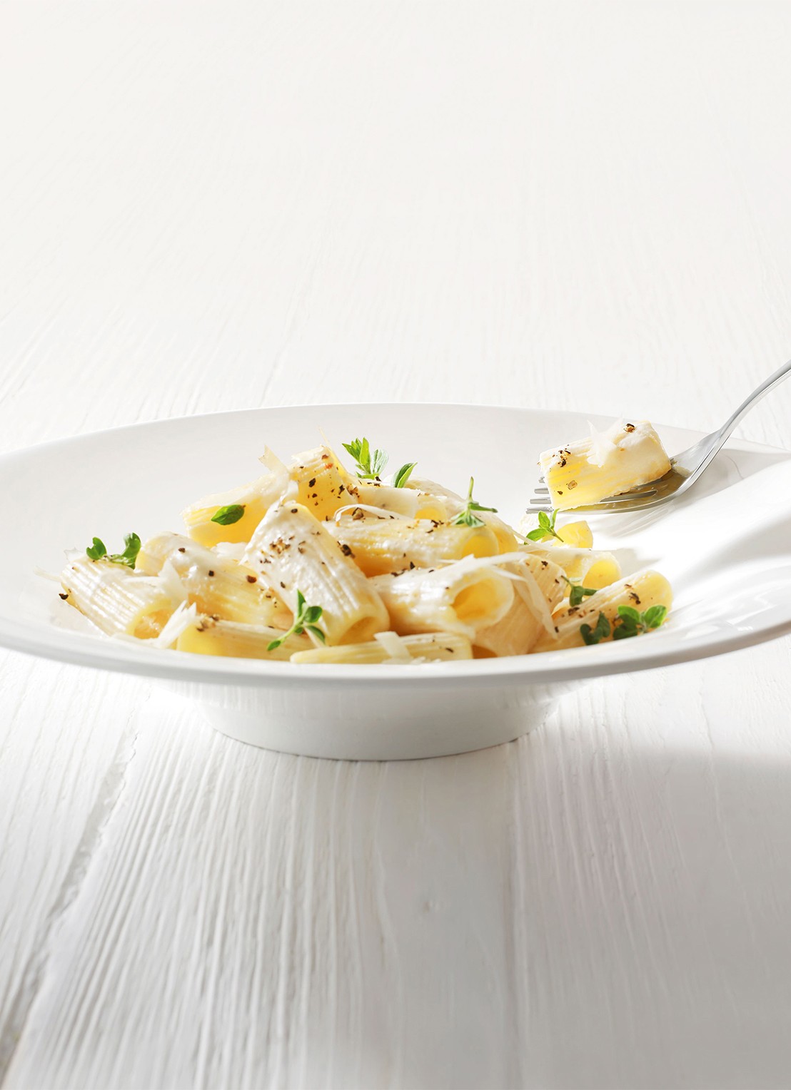 Villeroy & Boch Pasta Passion pastabord set van 2 - detail gebroken wit