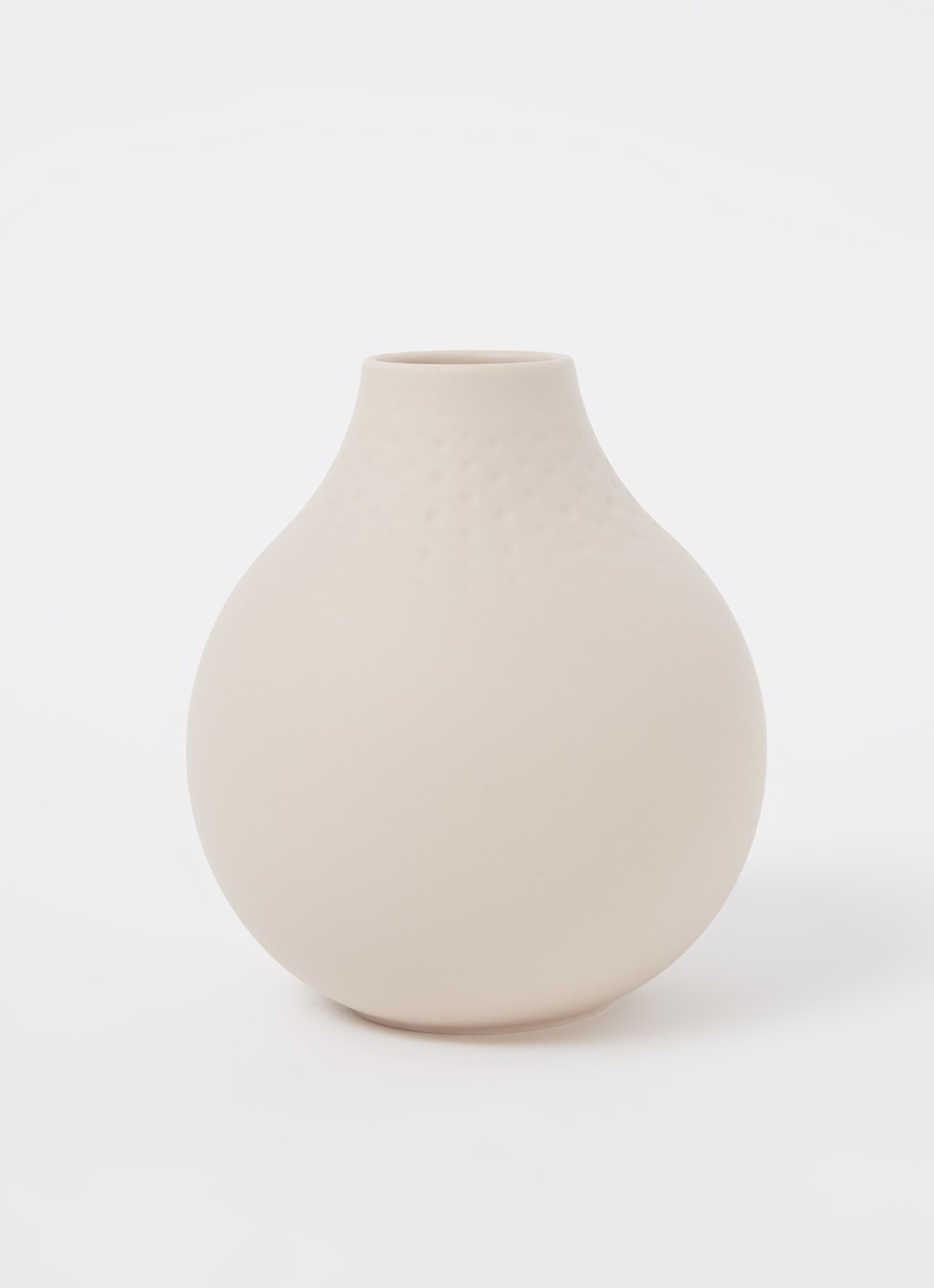Villeroy & Boch Perle vaas 12 cm - voorkant 3 zand