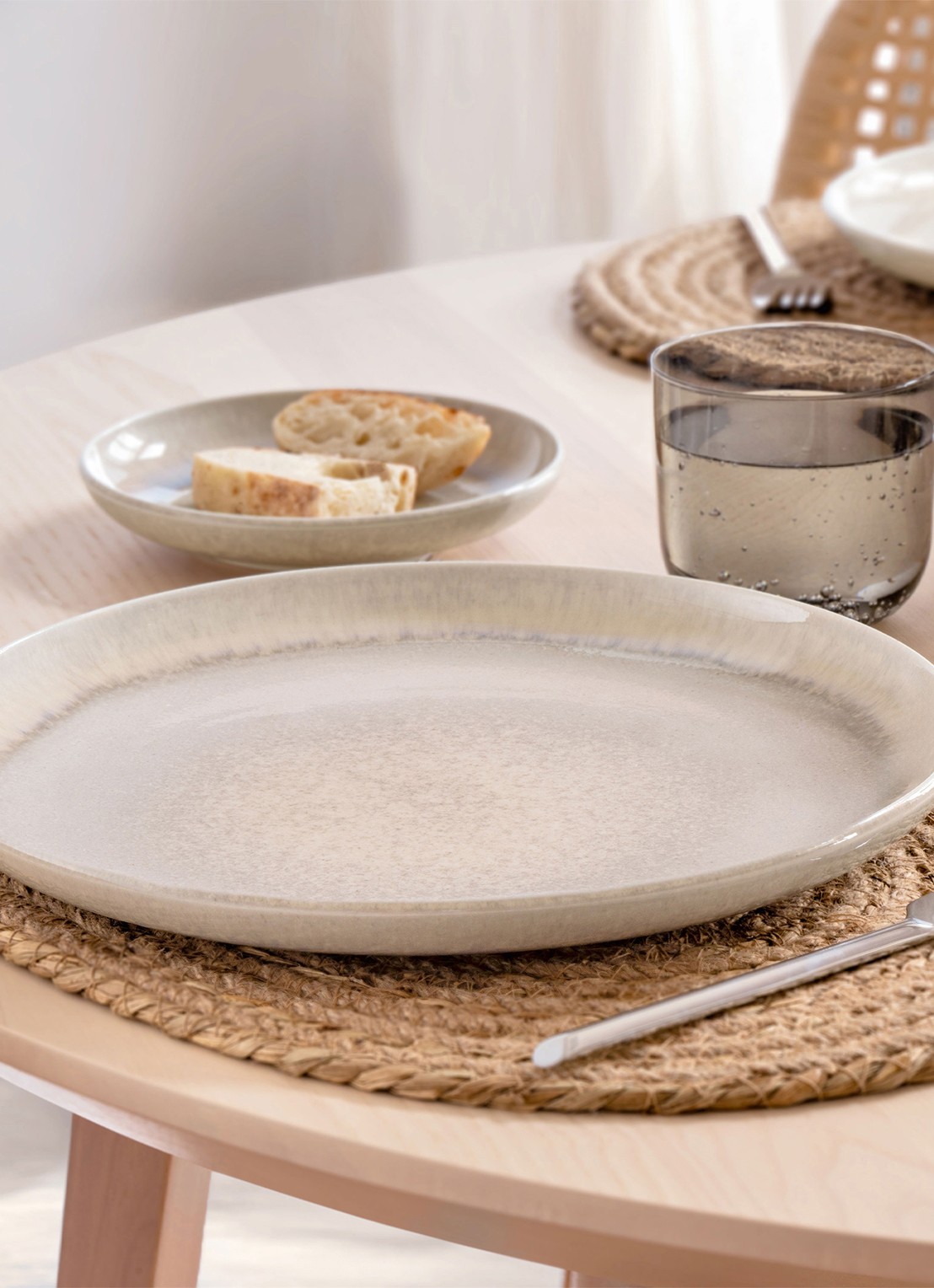 Villeroy & Boch Perlemor dinerbord 29 cm - voorkant 2 zand