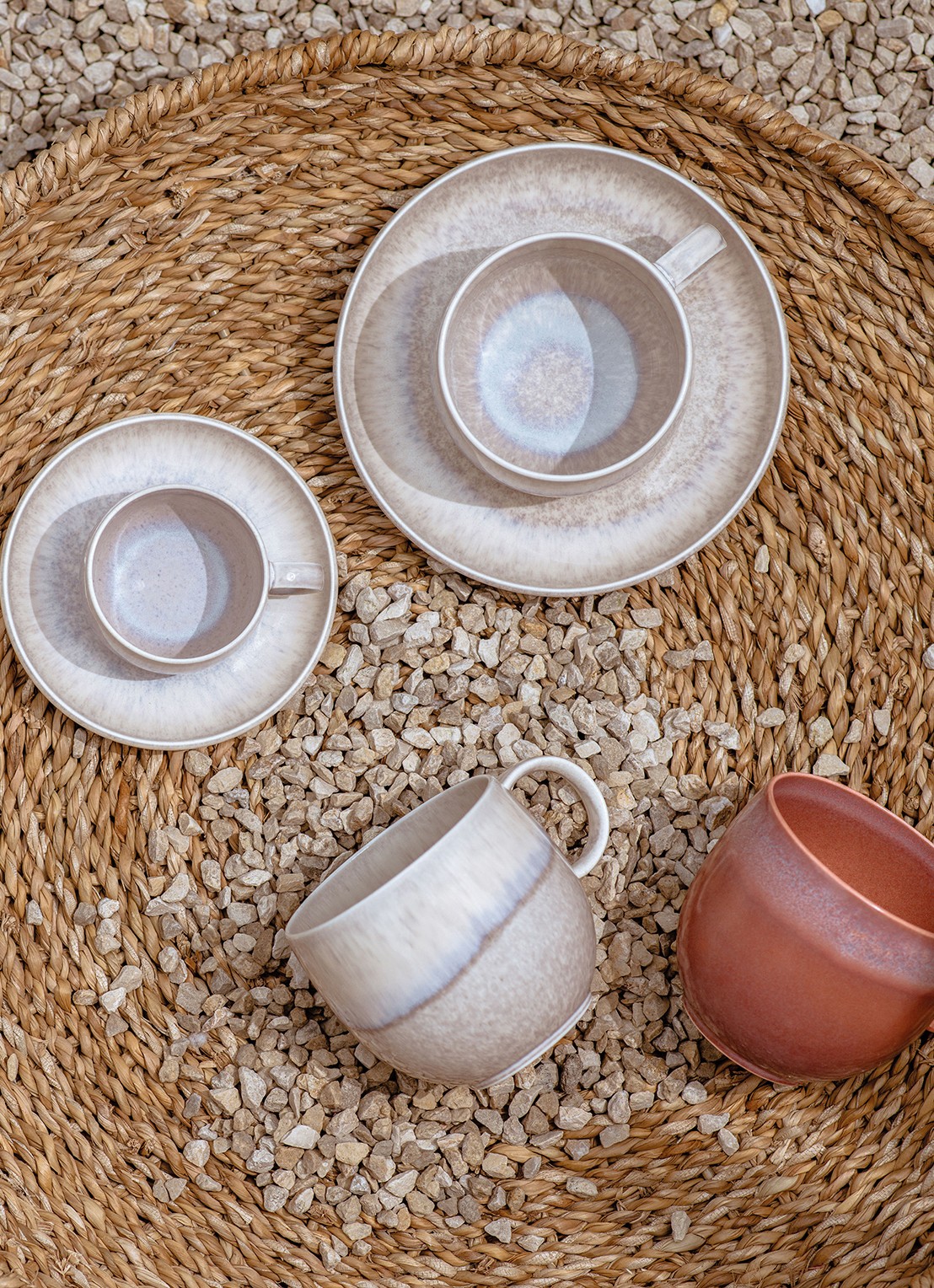 Villeroy & Boch Perlemor Sand kopje 19 cl - achterkant donkerbeige