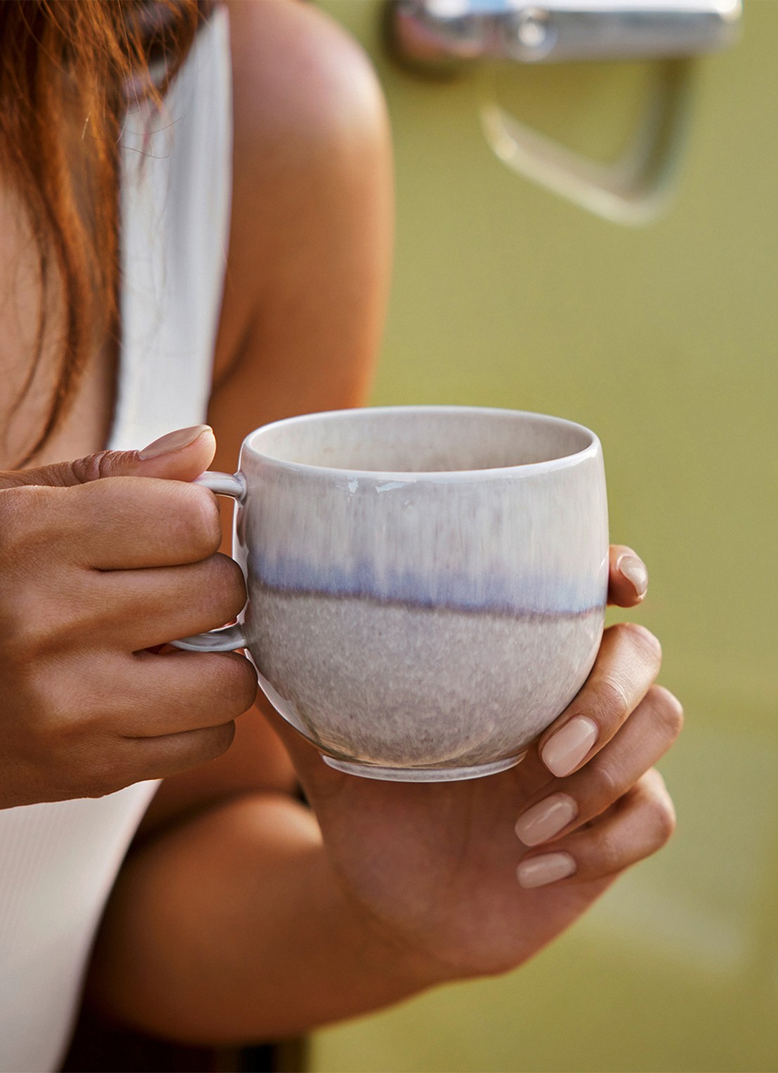 Villeroy & Boch Perlemor Sand kopje 19 cl - voorkant 5 donkerbeige