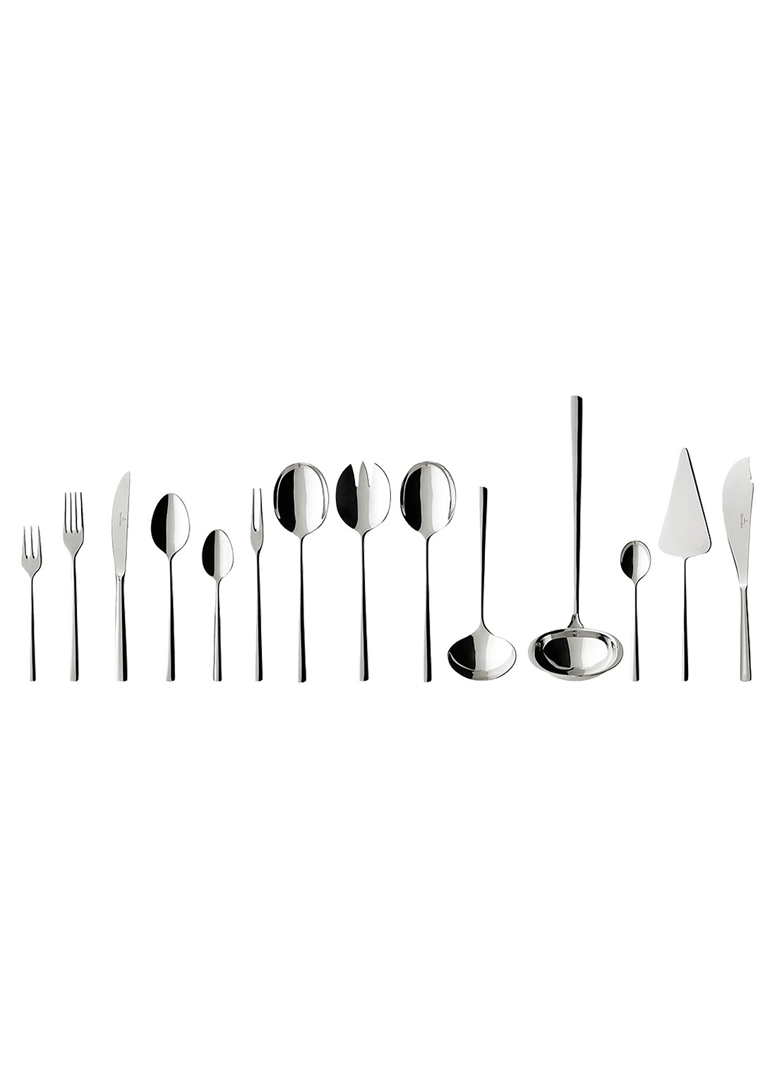 Villeroy & Boch Piemont bestekset 70-delig - voorkant zilver