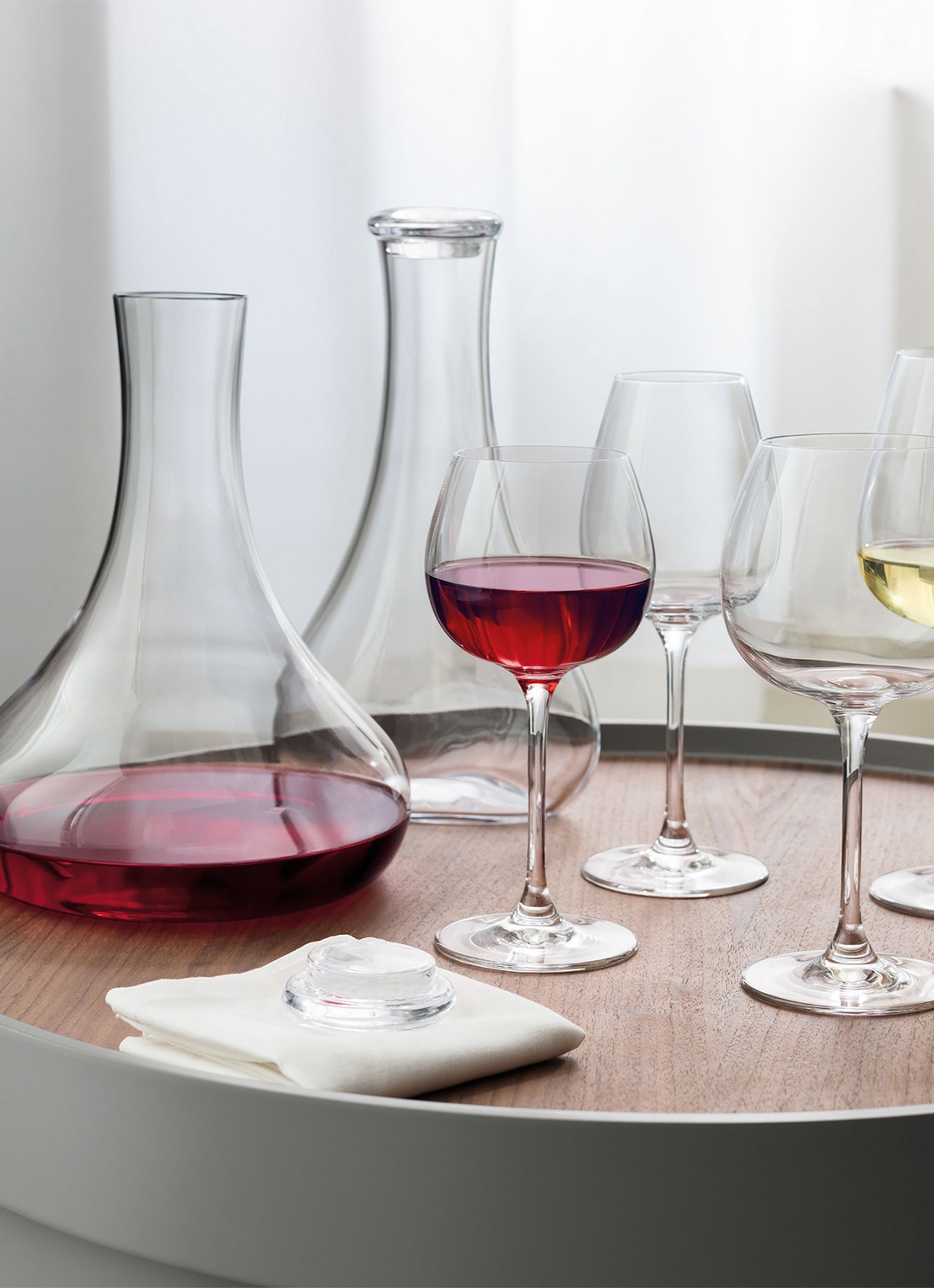 Villeroy & Boch Purismo decanteerkaraf  rode wijn 1 liter - voorkant 2 transparant