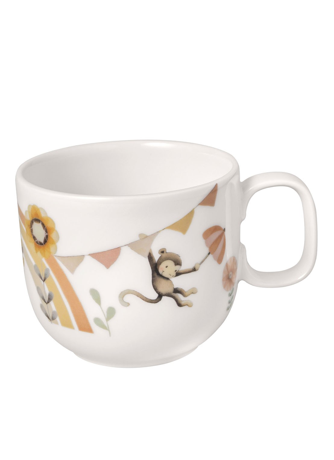 Villeroy & Boch Roar Like a Lion kinderbeker 17 cl - voorkant 2 gebroken wit