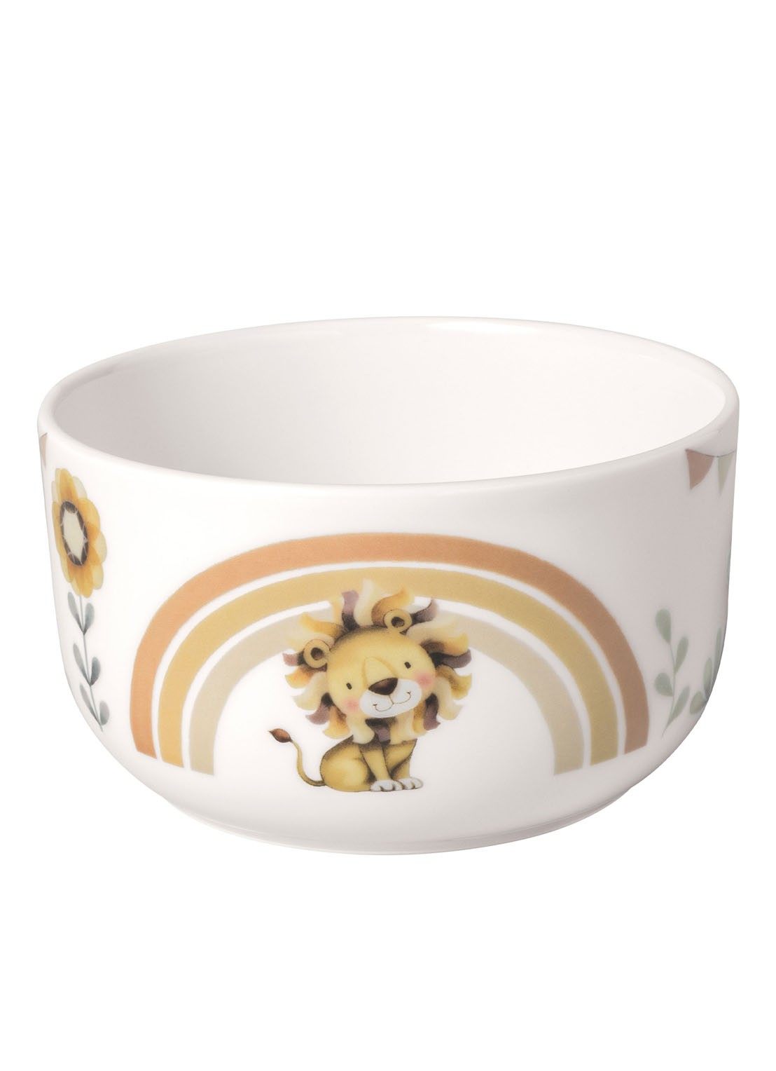 Villeroy & Boch Roar Like a Lion kinderkom 12 cm - voorkant gebroken wit