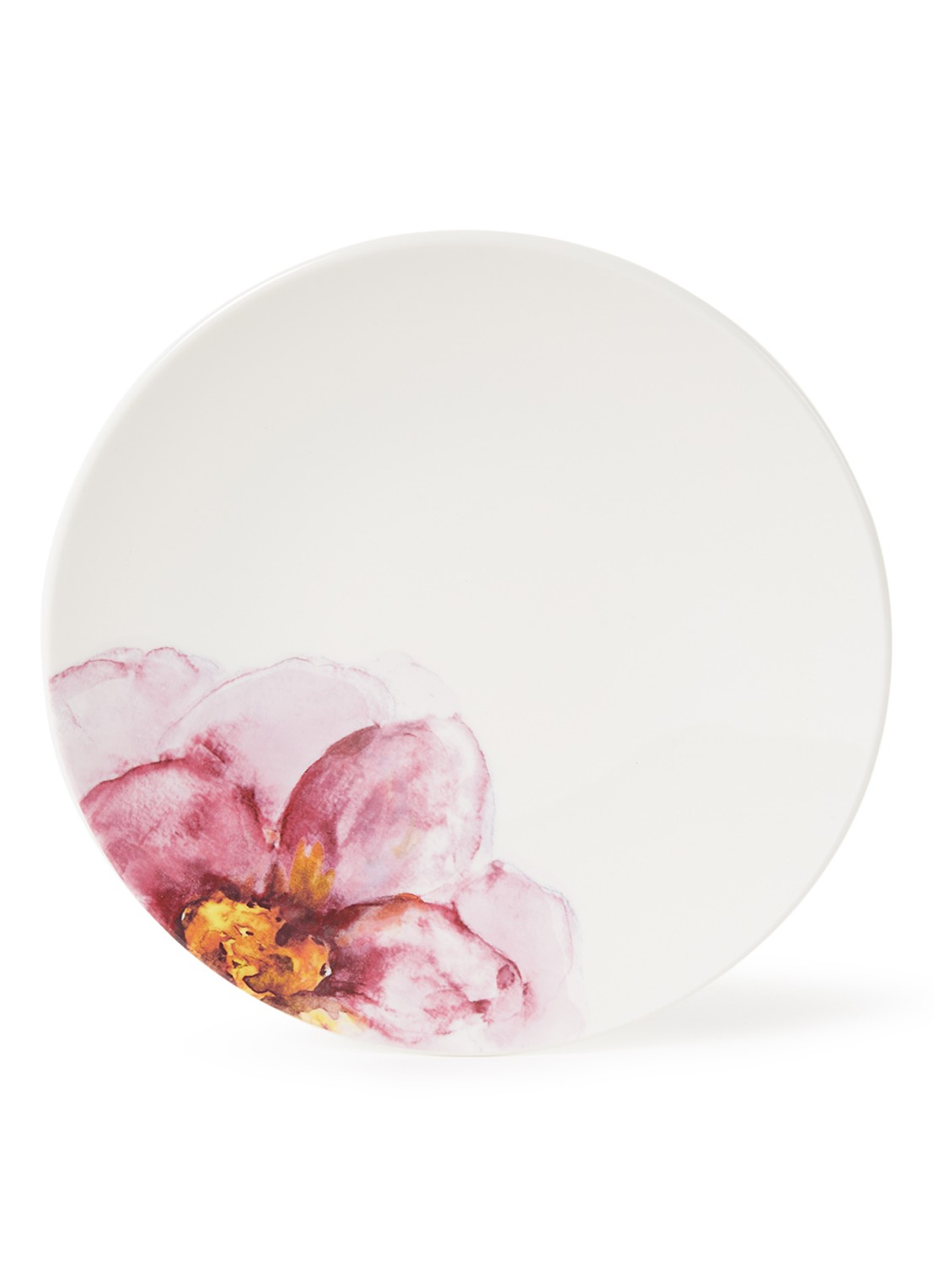Villeroy & Boch Rose Garden ontbijtbord 21 cm - voorkant oudroze