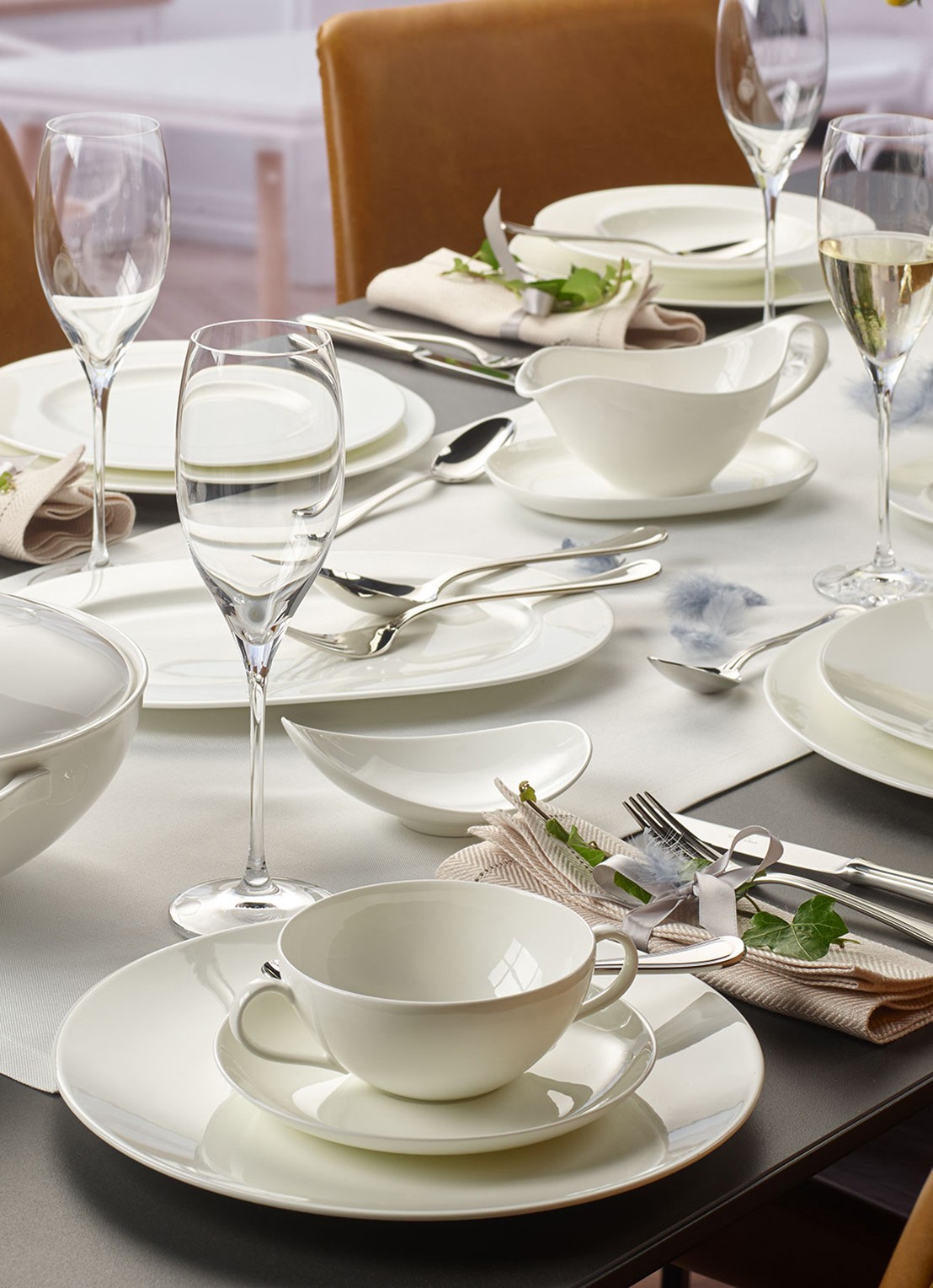 Villeroy & Boch Royal dinerbord 25 cm - detail 4 gebroken wit